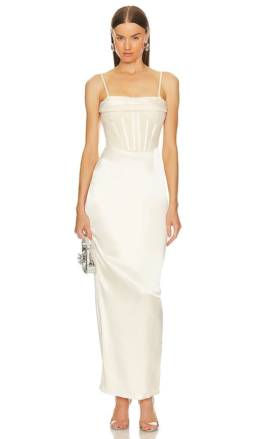 Aella Gown In Champagne - Image 1