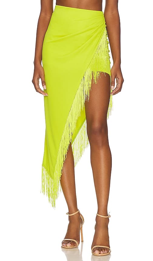 Cecilia Skirt In Acid Green - Image 1