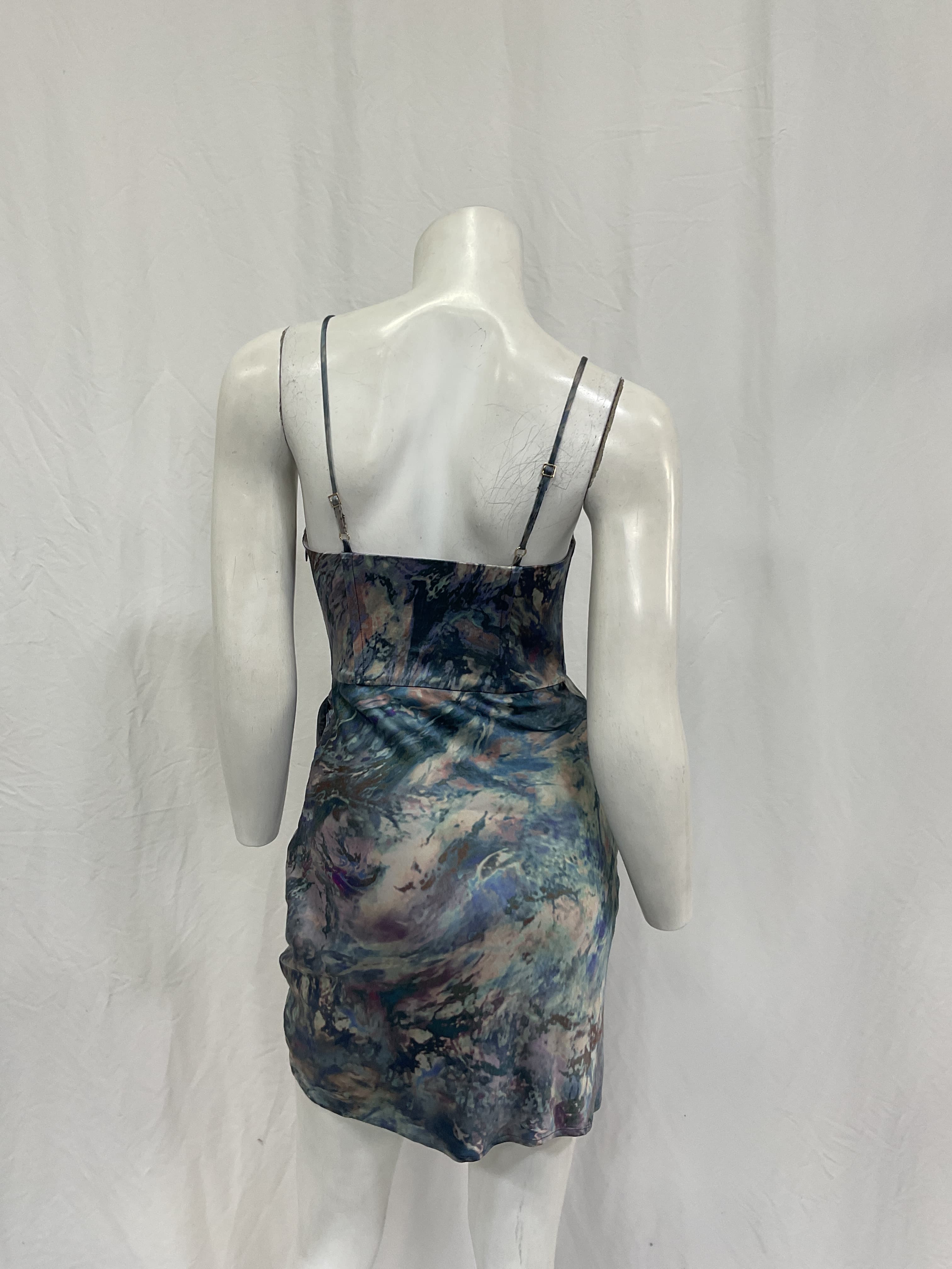 Michael Costello X Revolve Banks Mini Dress In Oil Abstract Print - Image 2