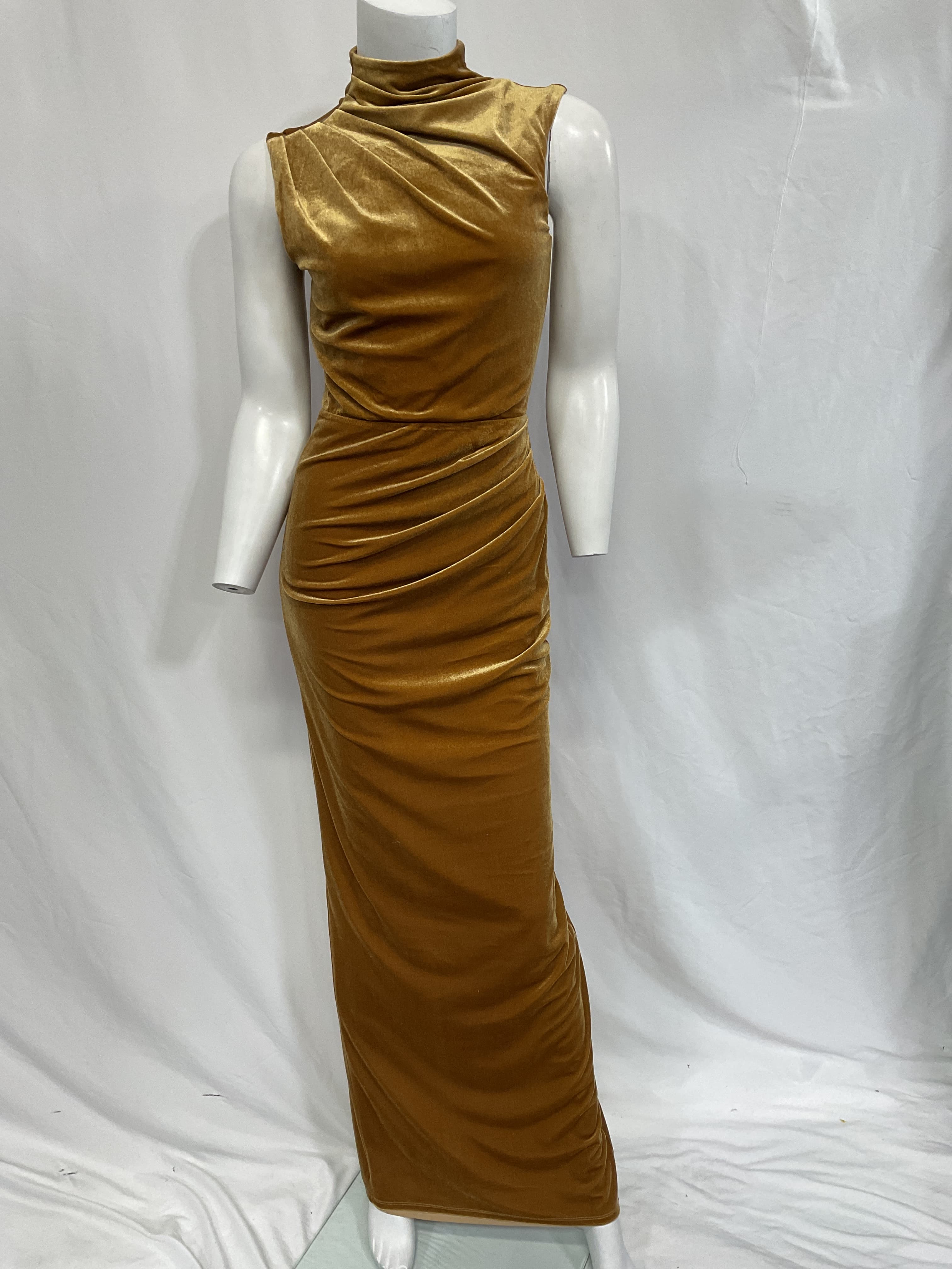 Michael Costello X Revolve Mott Maxi Dress In Gold - Image 3