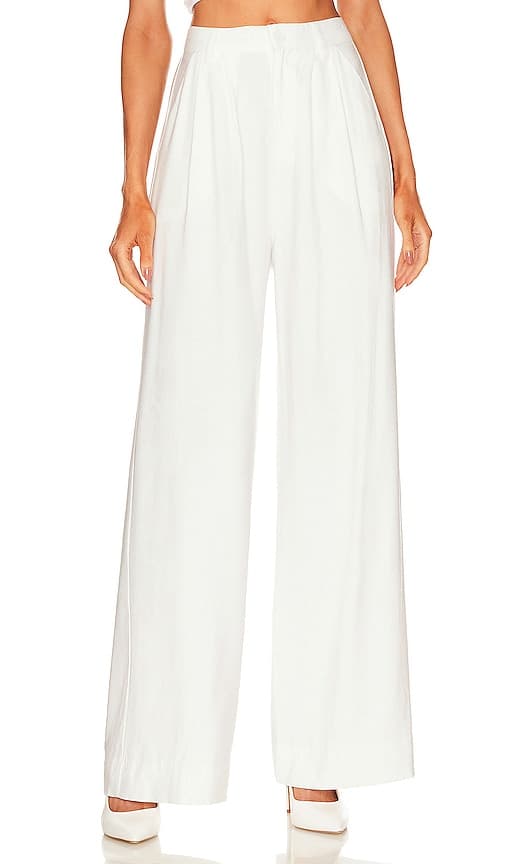 Fabi Wide Leg Pant In White - Image 1