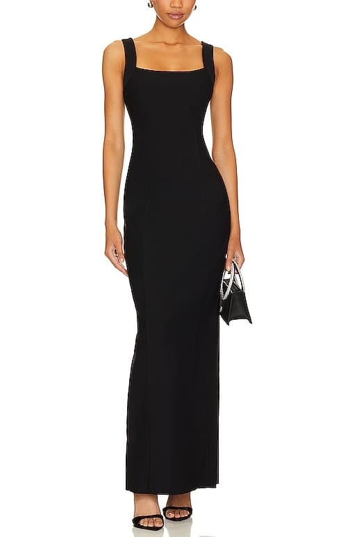 Jude Maxi Dress In Black - Image 1