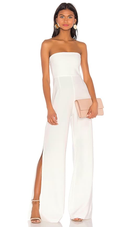 Glamour Jumpsuit In Ivory - Image 1