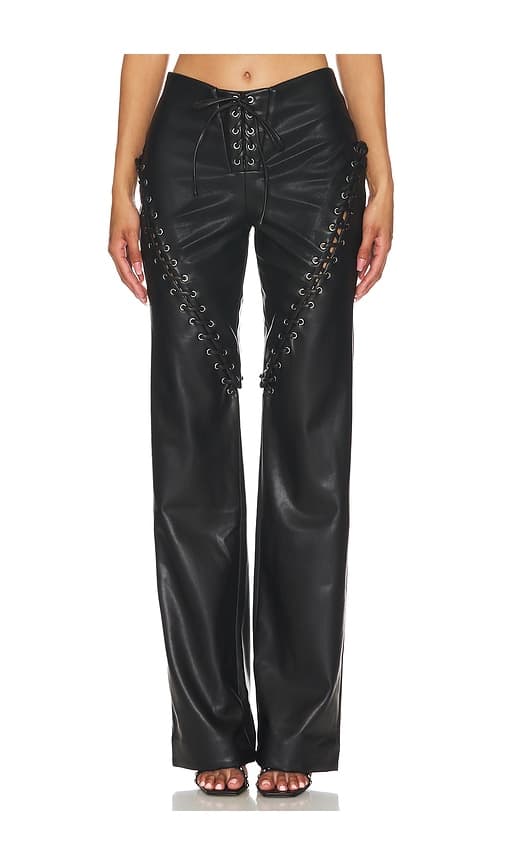 Trista Faux Leather Pant - Image 1