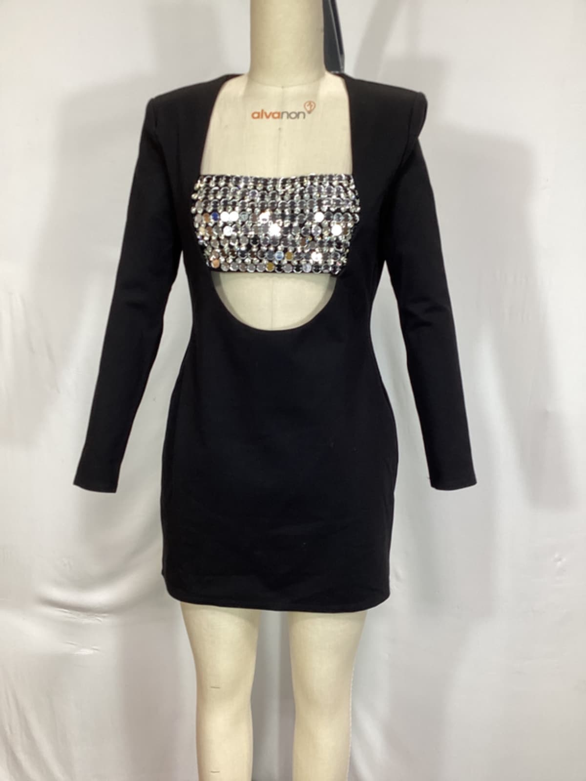 Vani Mini Dress In Black - Image 2