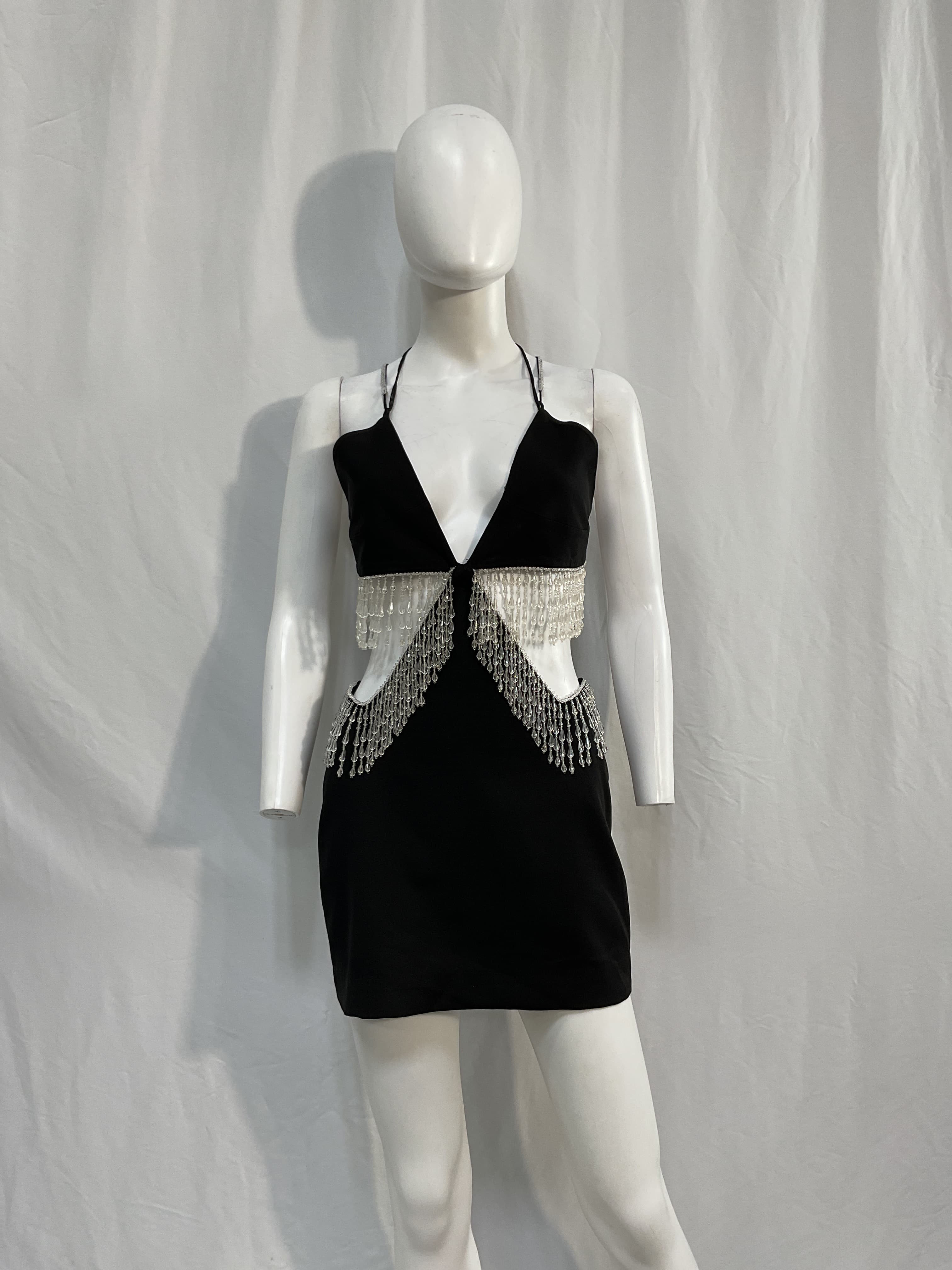Lali Embellished Mini Dress In Black - Image 2