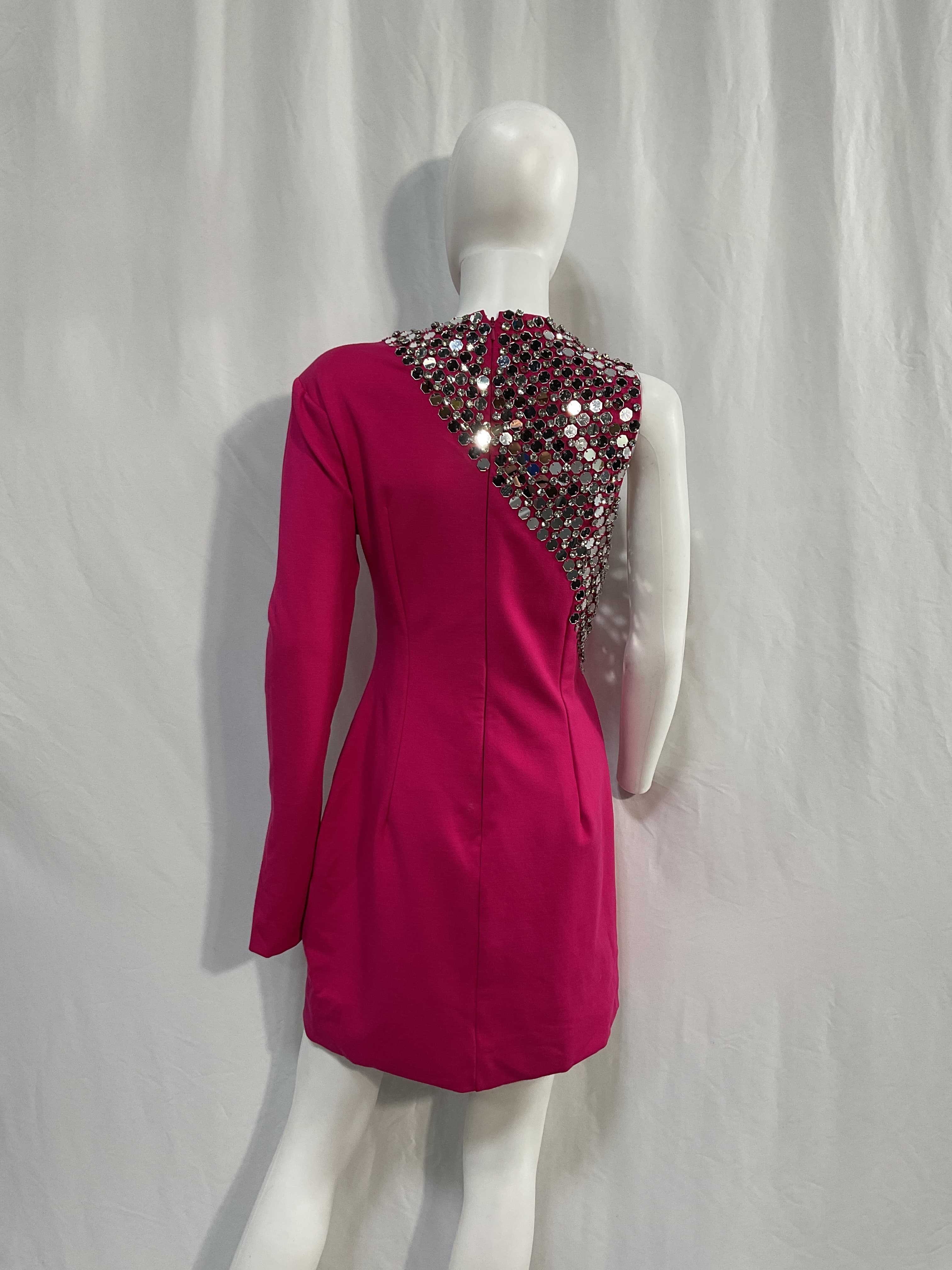 Kinsley Dress In Magenta - Image 2