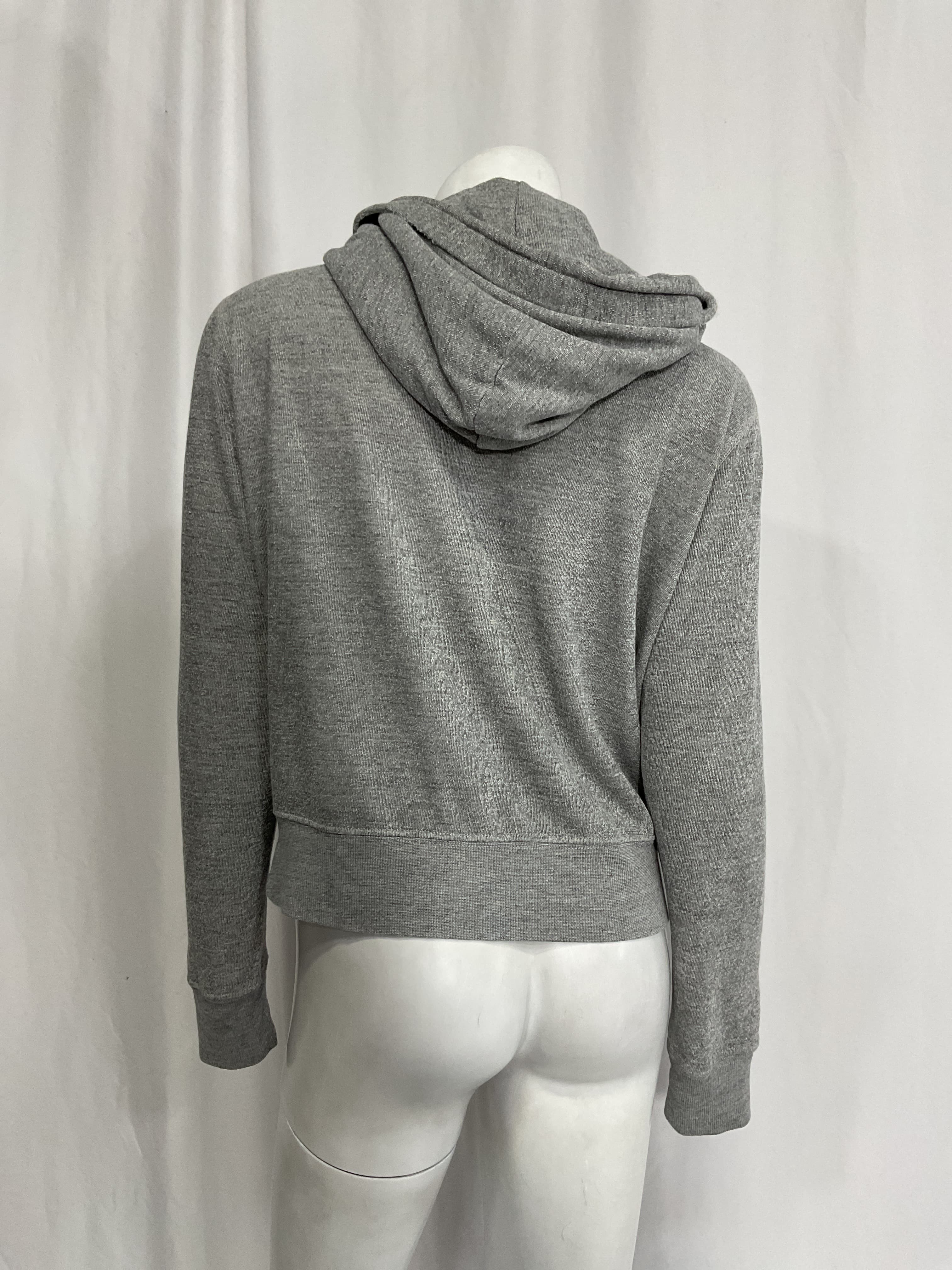 Callie Zip Up Hoodie In Heather Grey - Image 3
