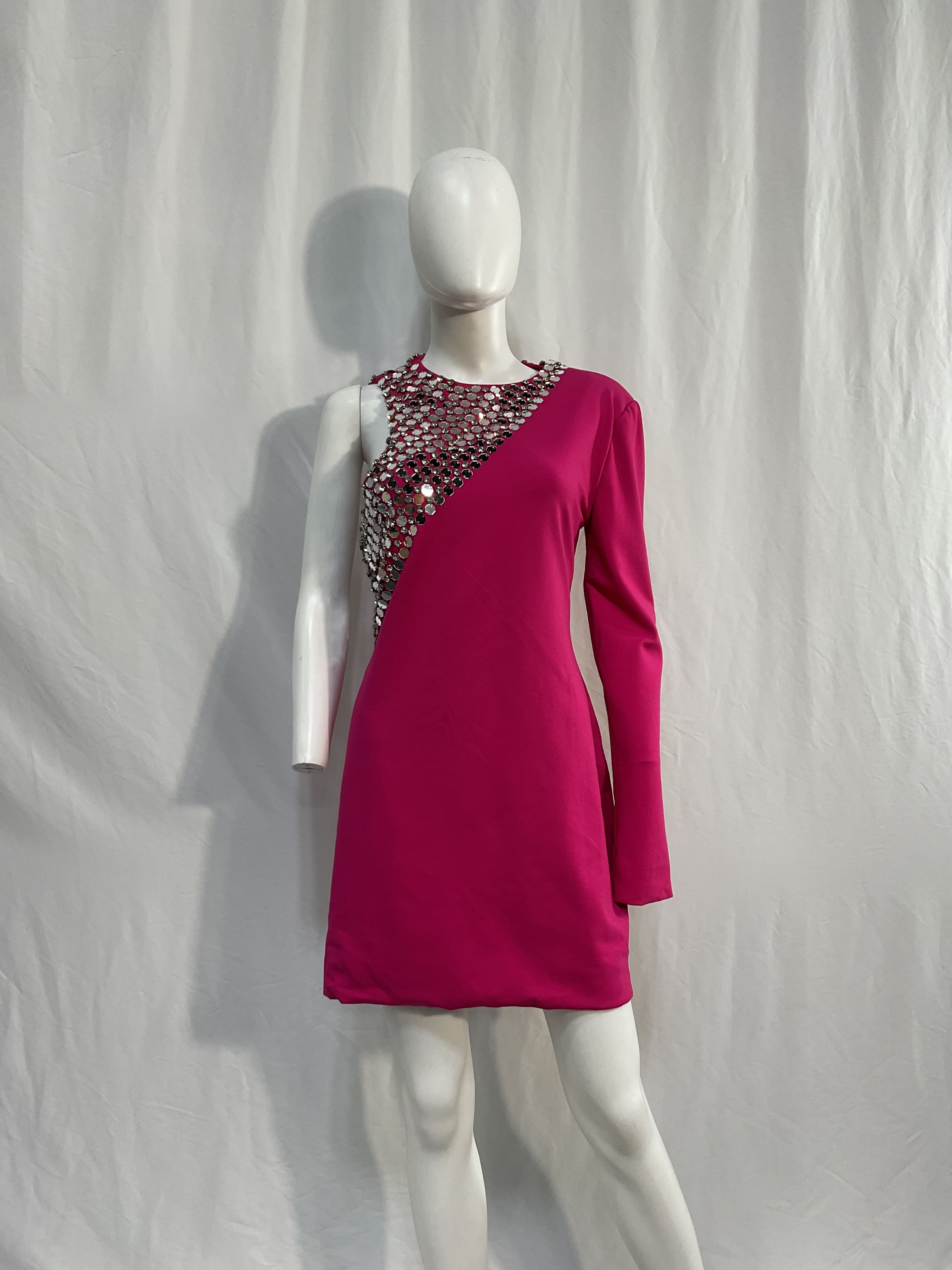 Kinsley Dress In Magenta - Image 3