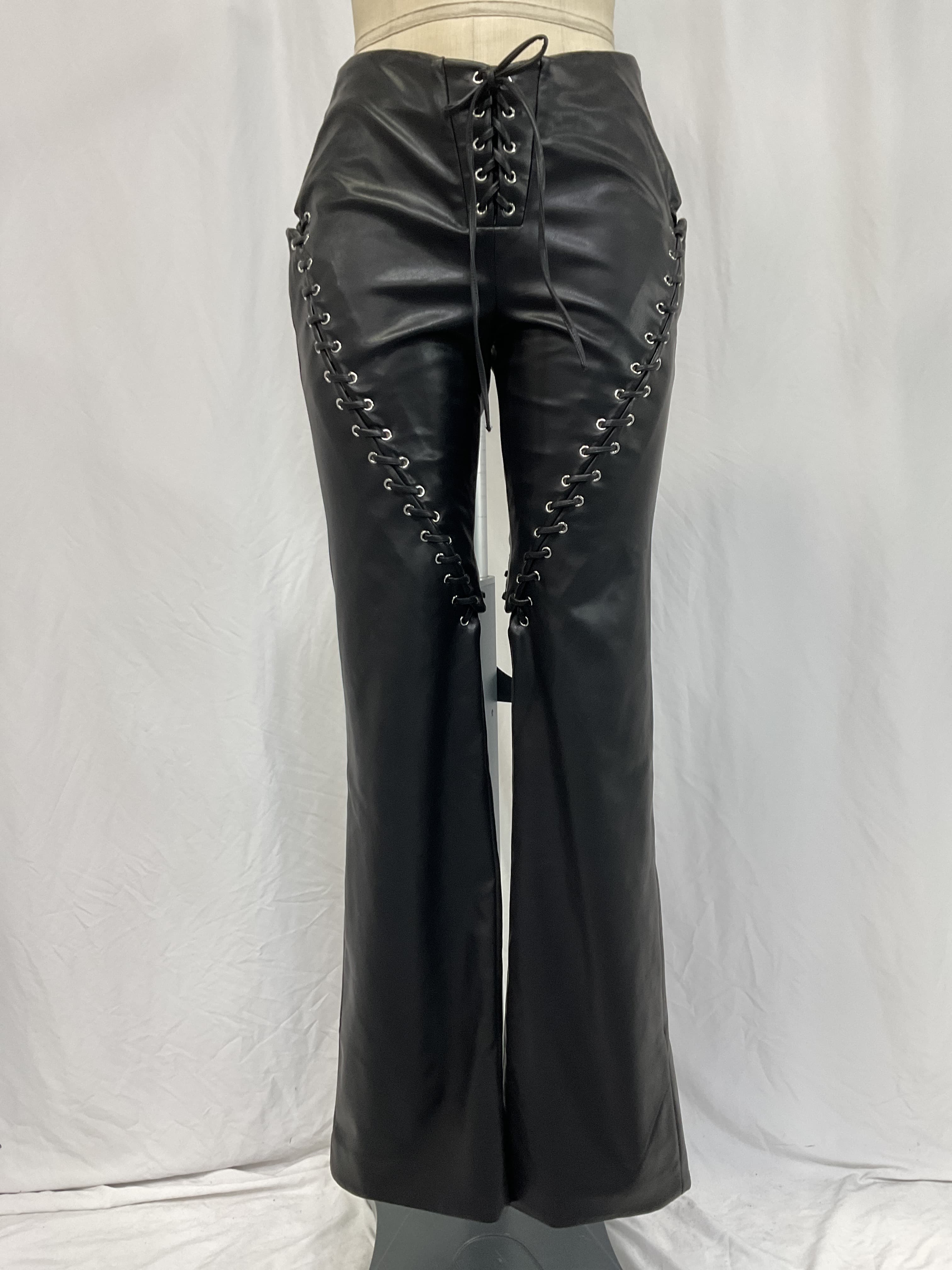 Trista Faux Leather Pant - Image 3