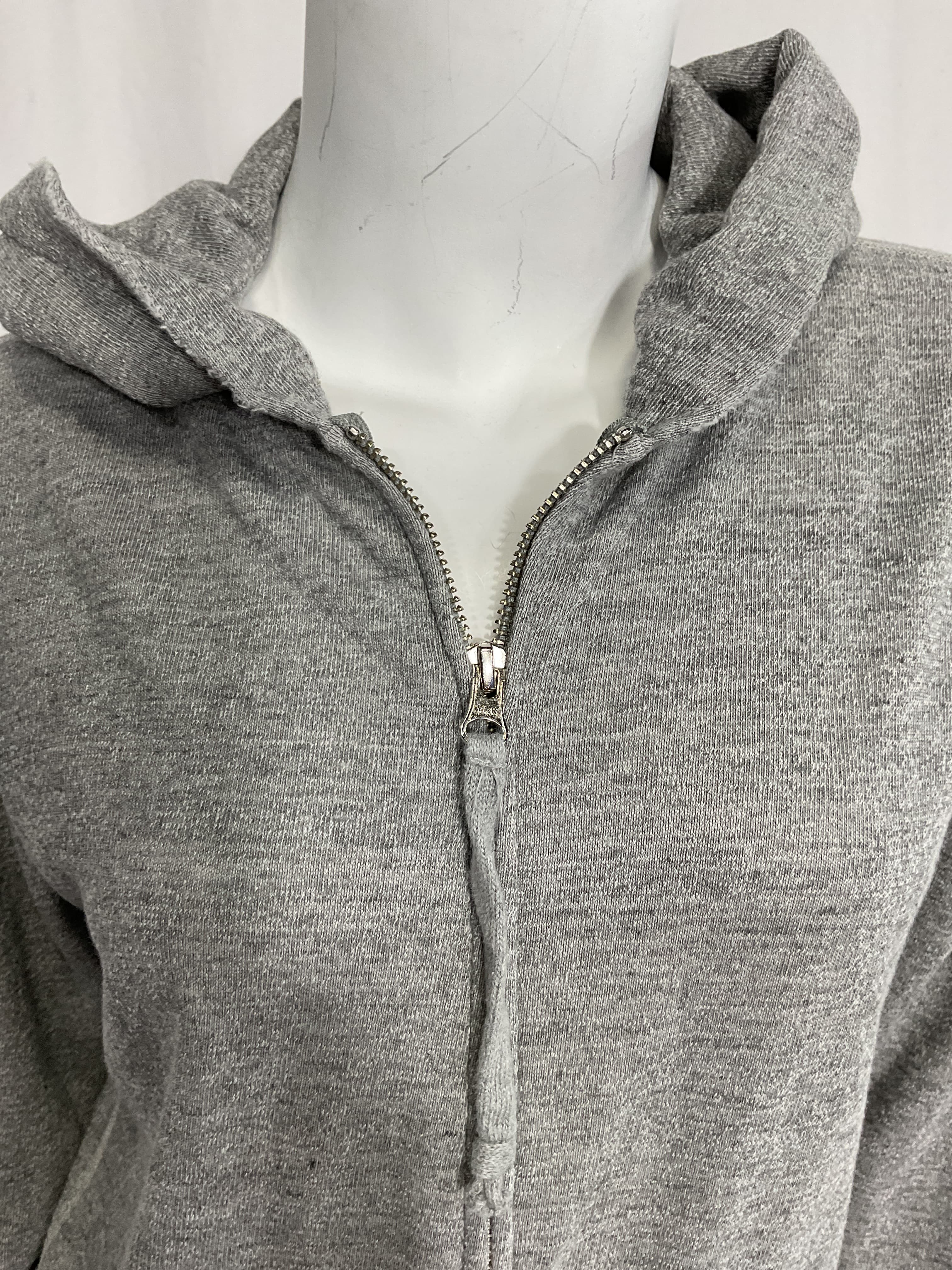 Callie Zip Up Hoodie In Heather Grey - Image 4