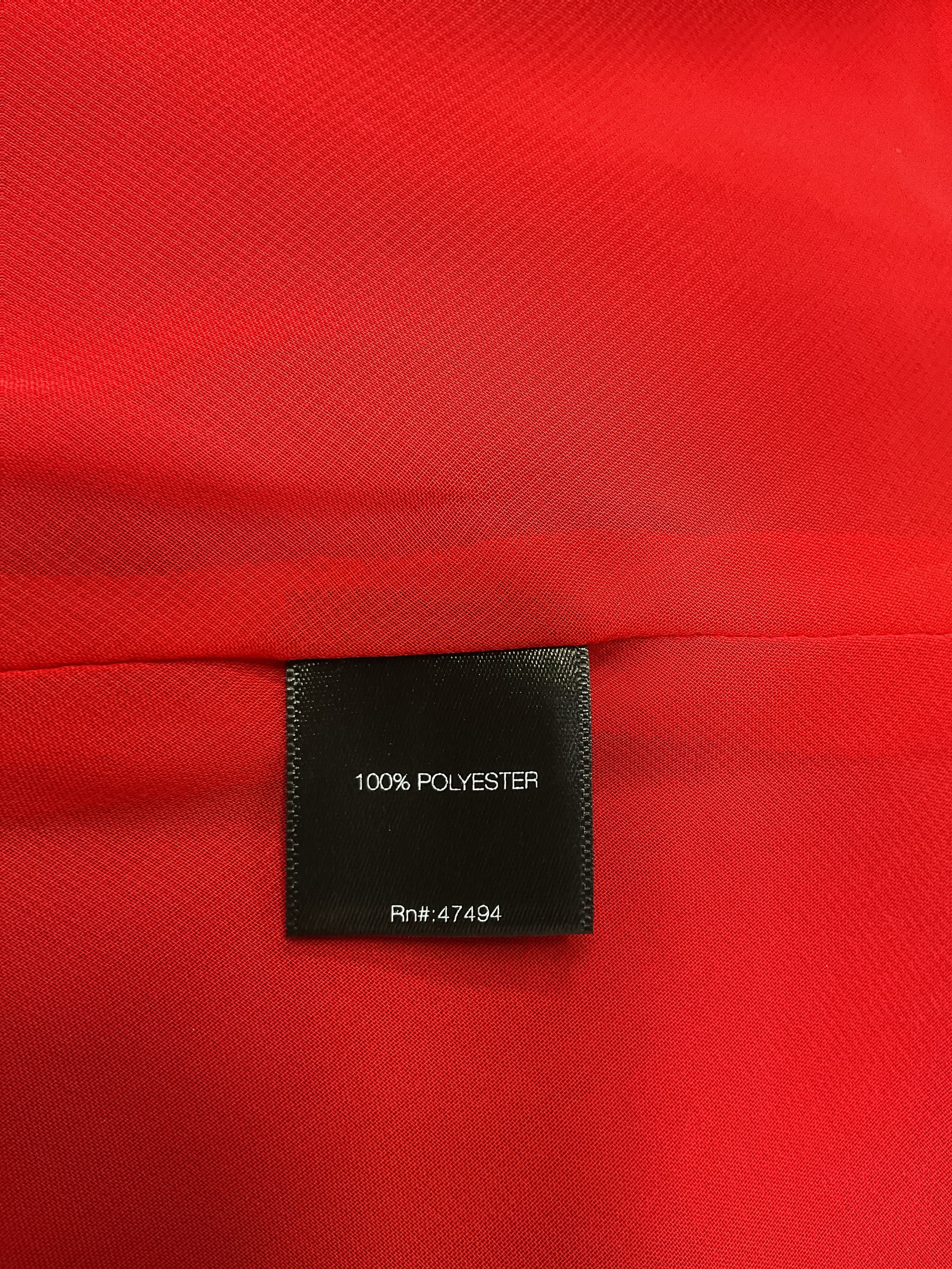 Maria Mini Dress In Tiger Red - Image 3