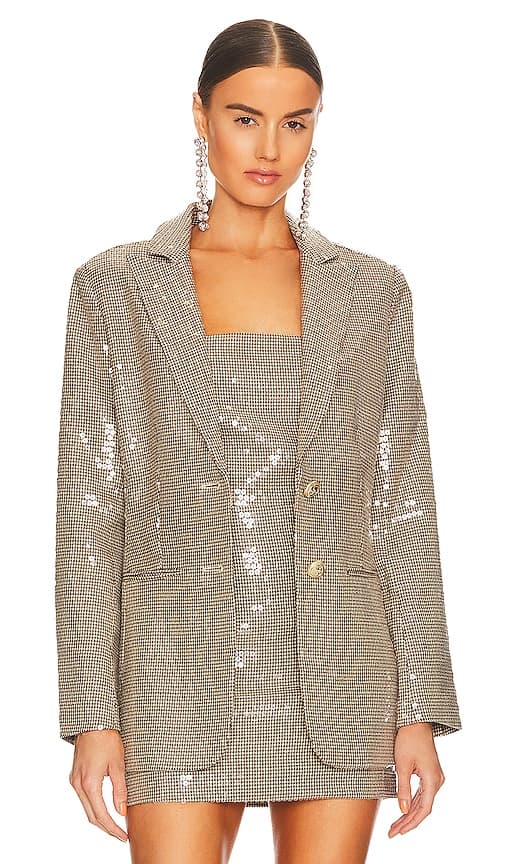 Hadley Blazer In Multi Brown - Image 1