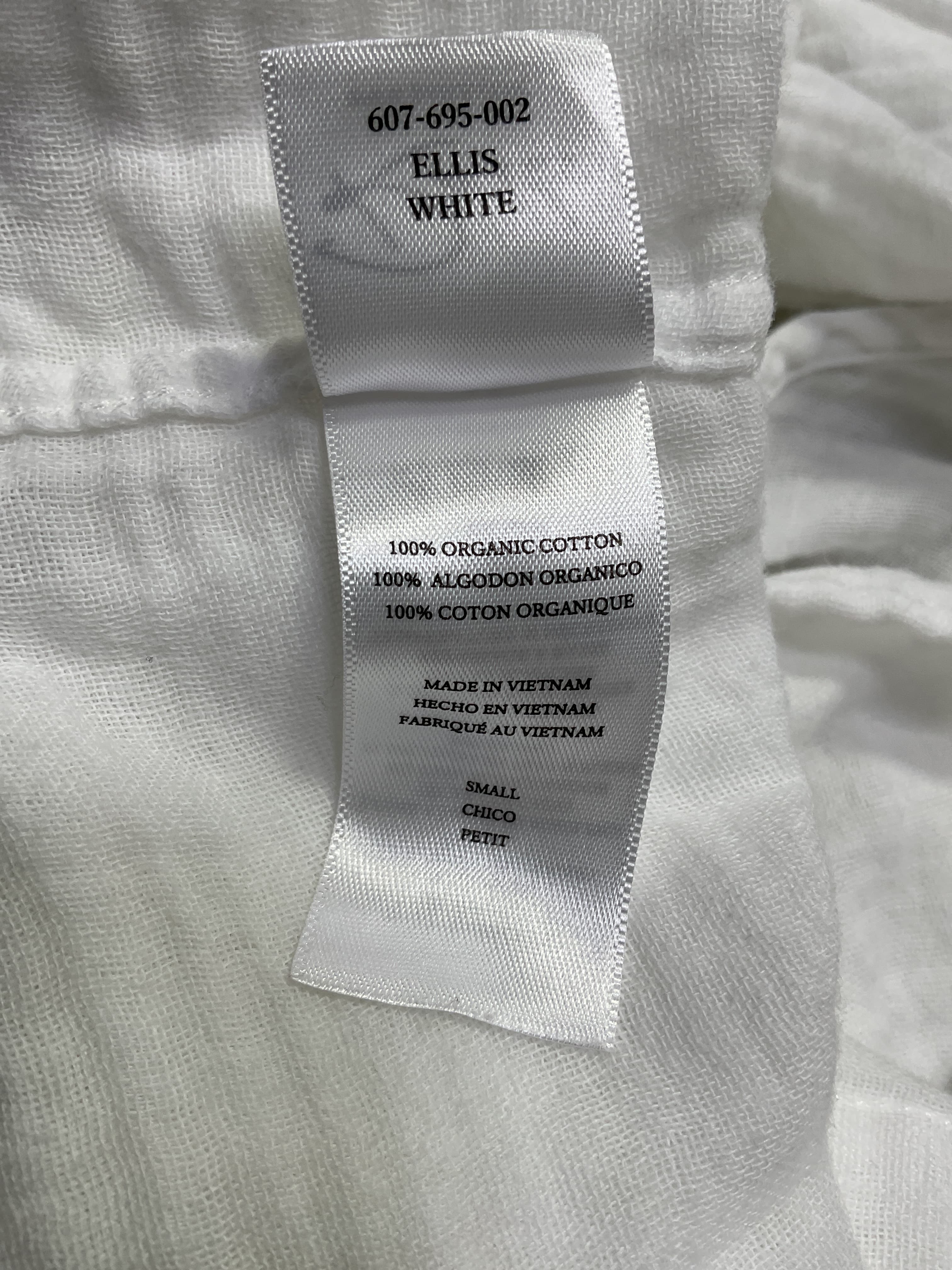 Ellis Gauze Button Down In White - Image 4