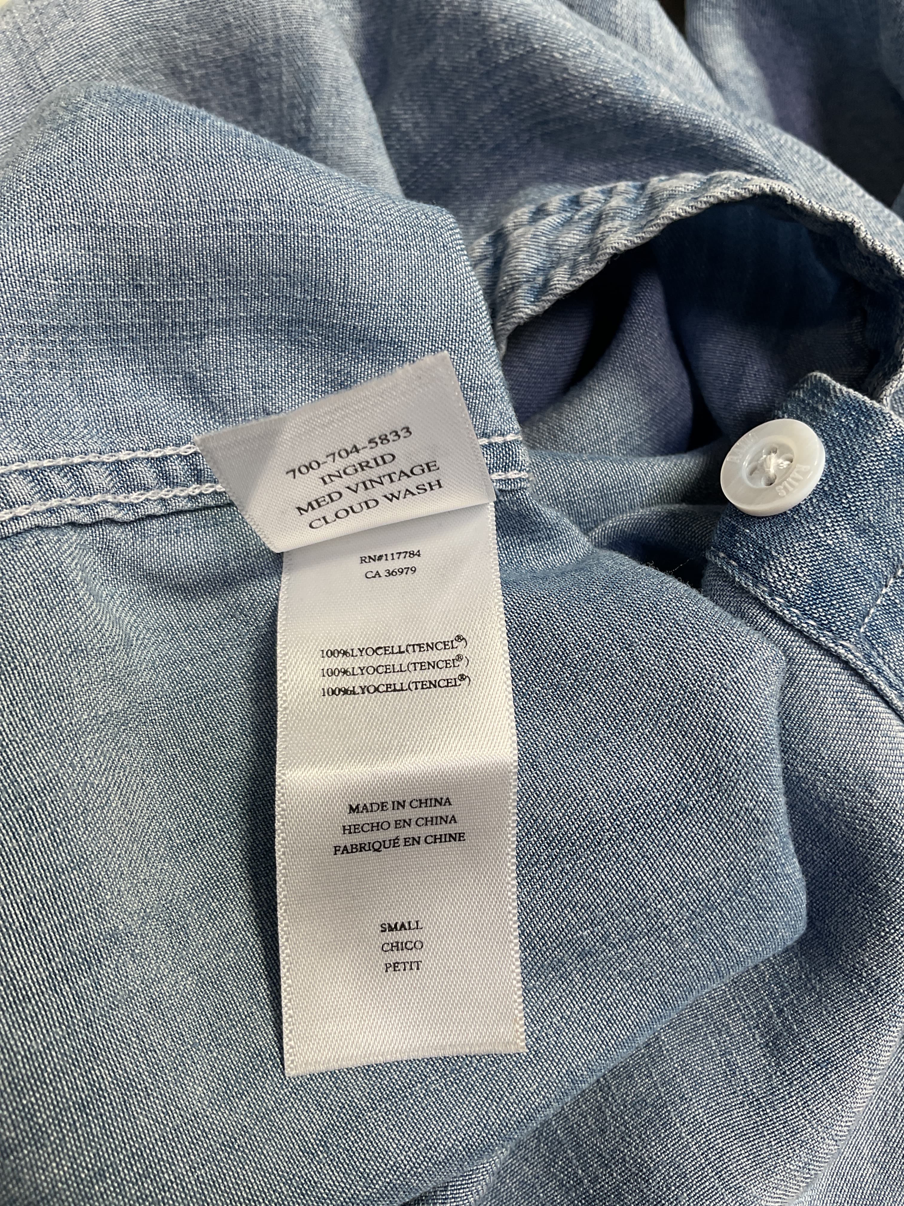 Ingrid Top In Med Vintage Cloud Wash - Image 2