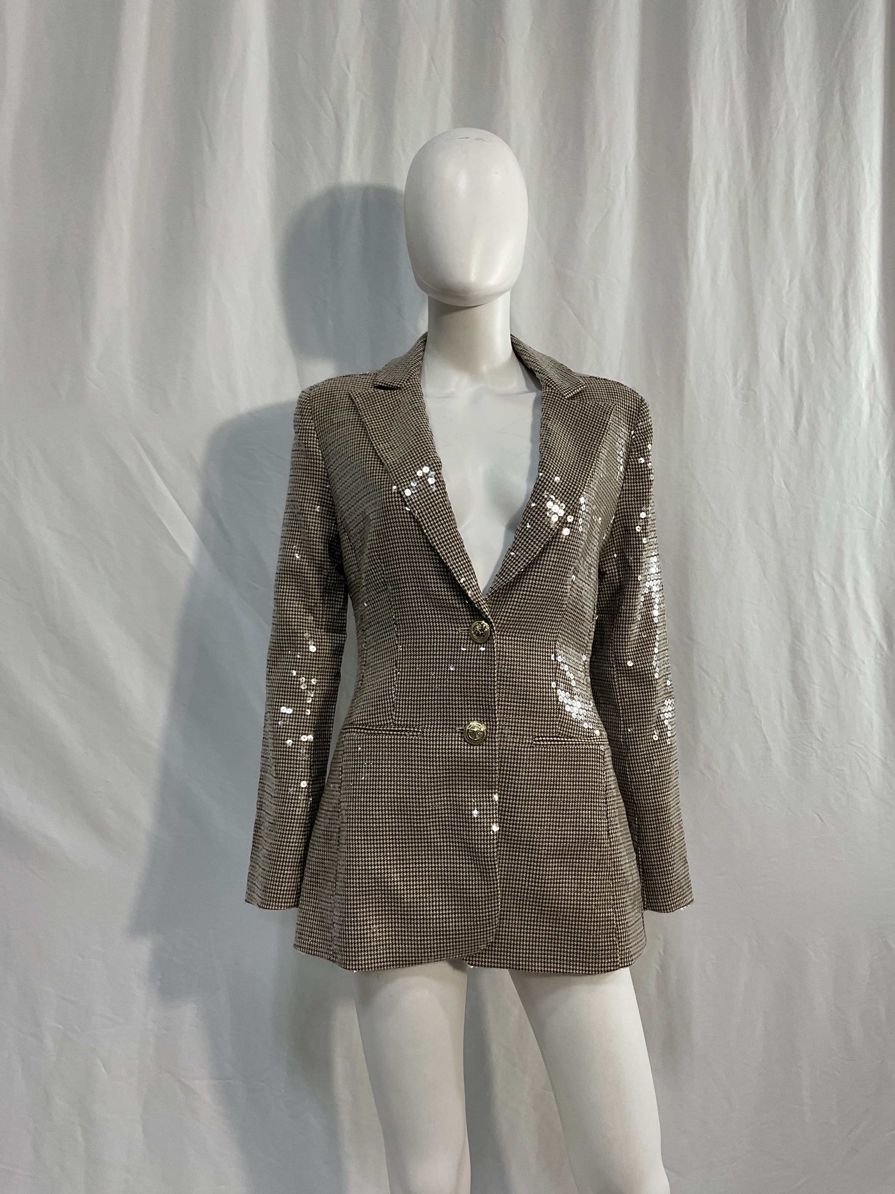 Hadley Blazer In Multi Brown - Image 3