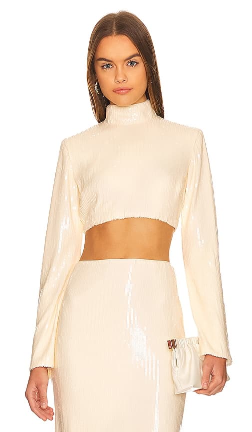 Elesabet Top In Beige - Image 1