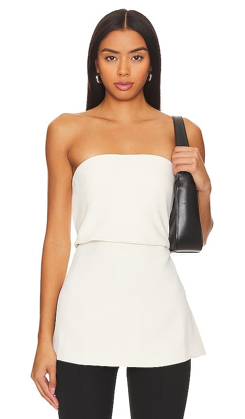 Coeur Strapless Top In Creme - Image 1