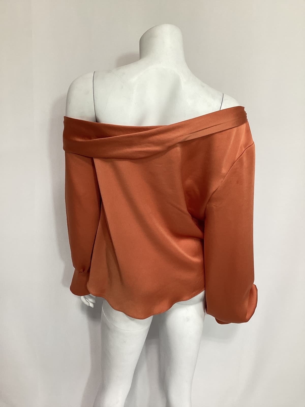 Alice One Shoulder Top In Coral - Image 2