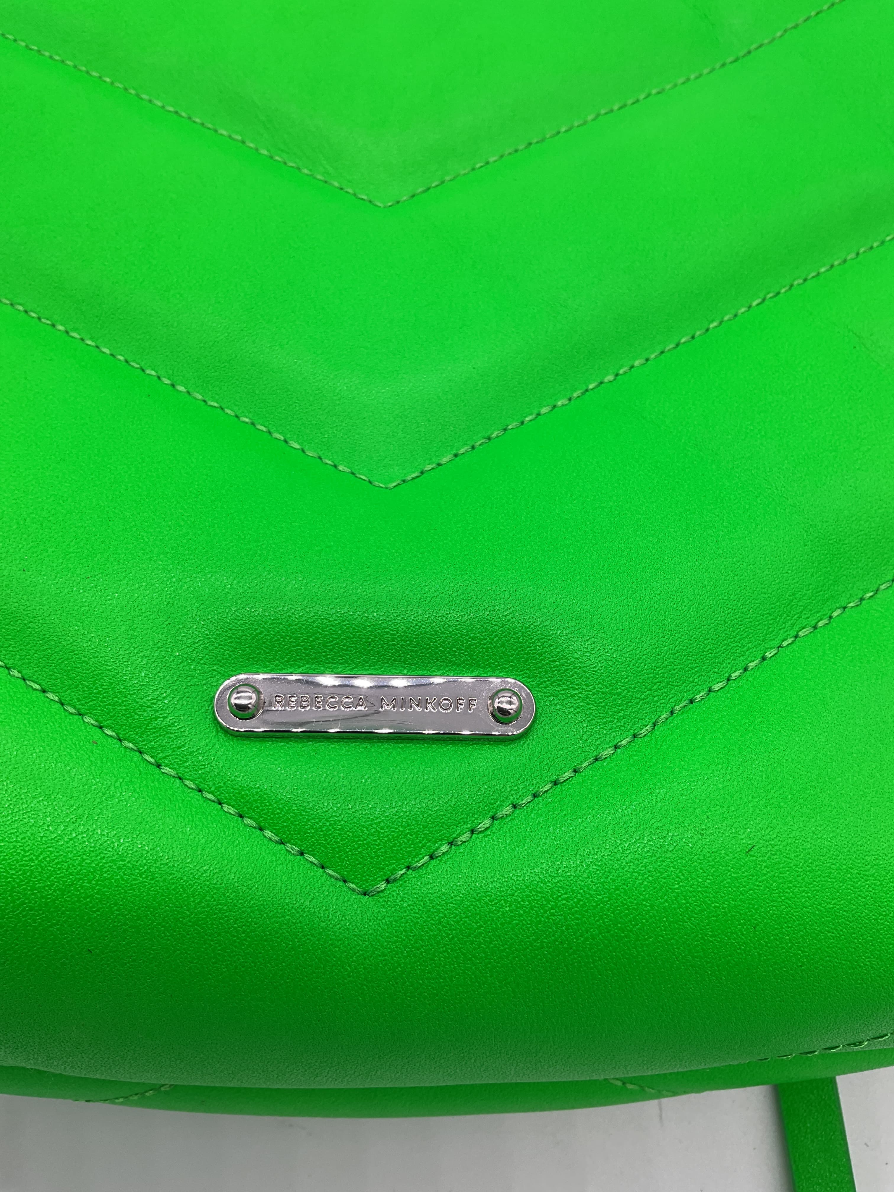 Edie Maxi Crossbody In Neon Green - Image 3