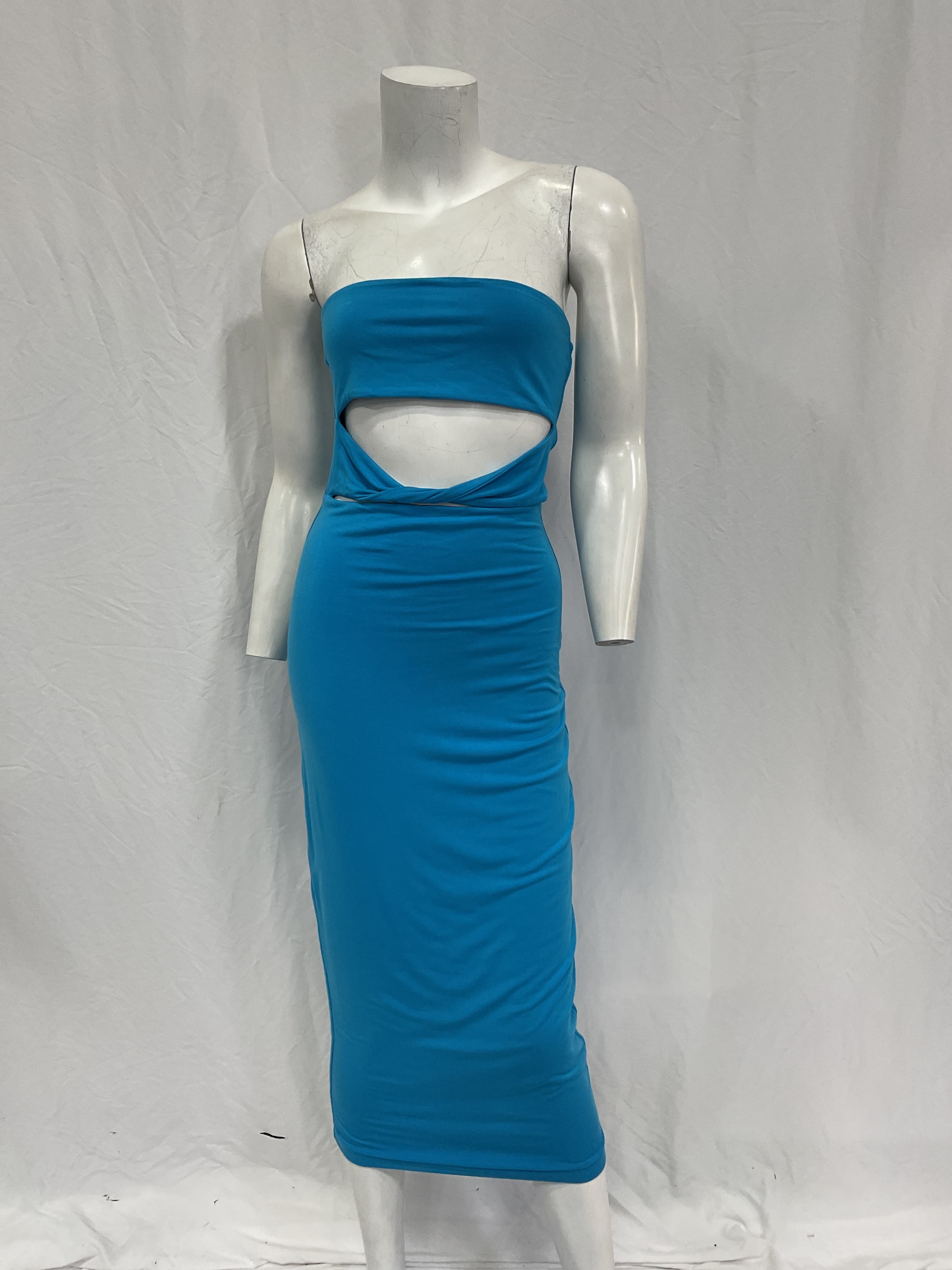 Bristol Midi Dress In Turquoise - Image 2