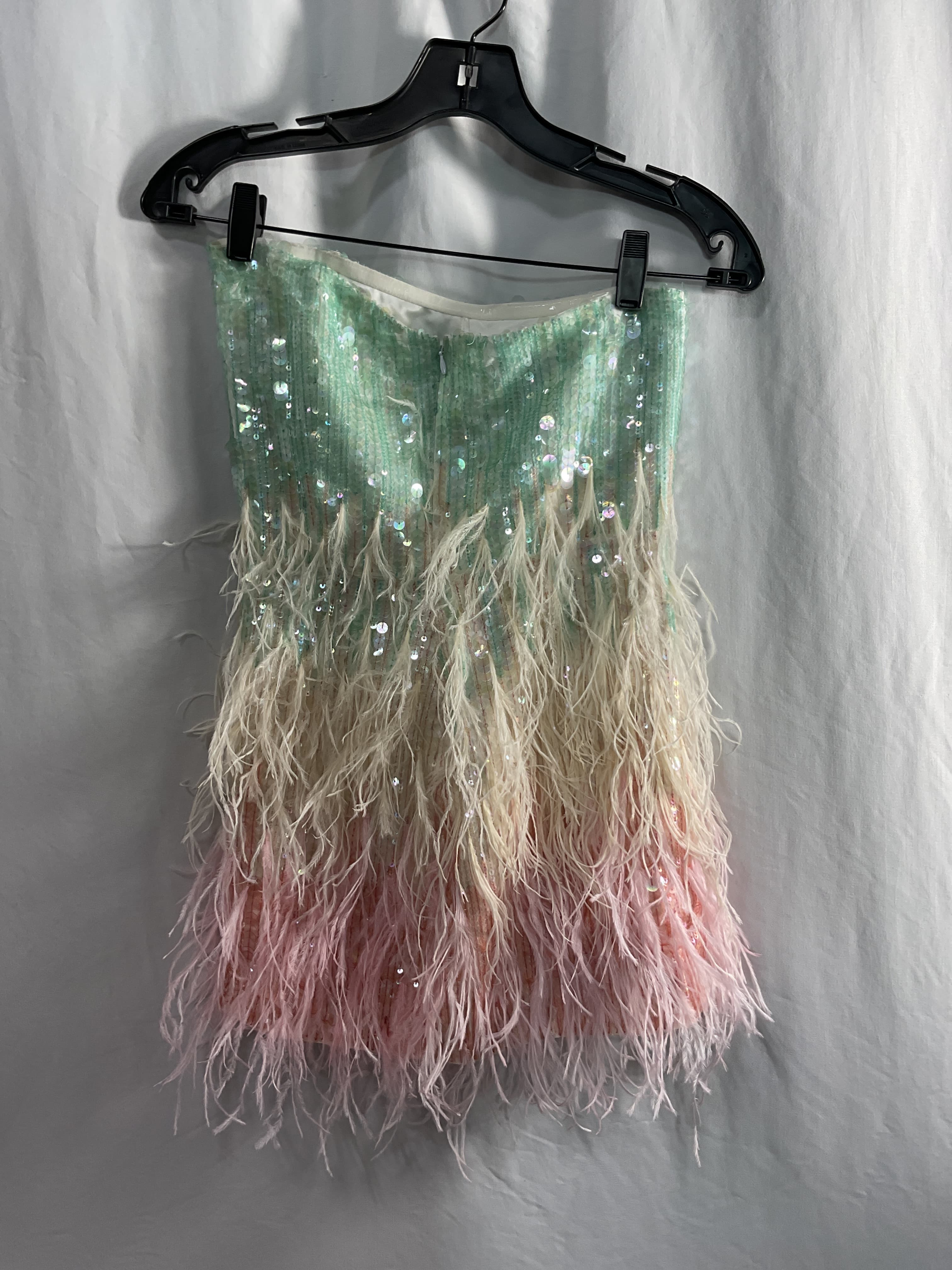 Anastasia Mini Dress In Feather - Image 3