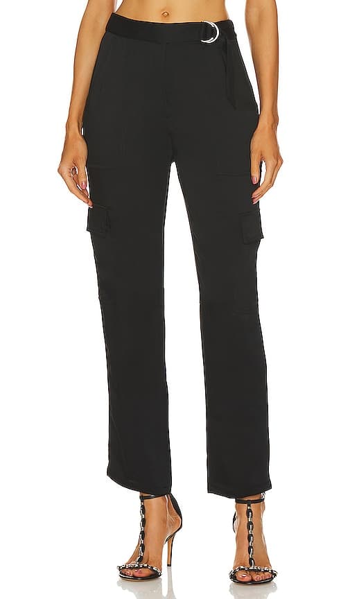 Carolina Structured Utility Pant In Black - Image 1