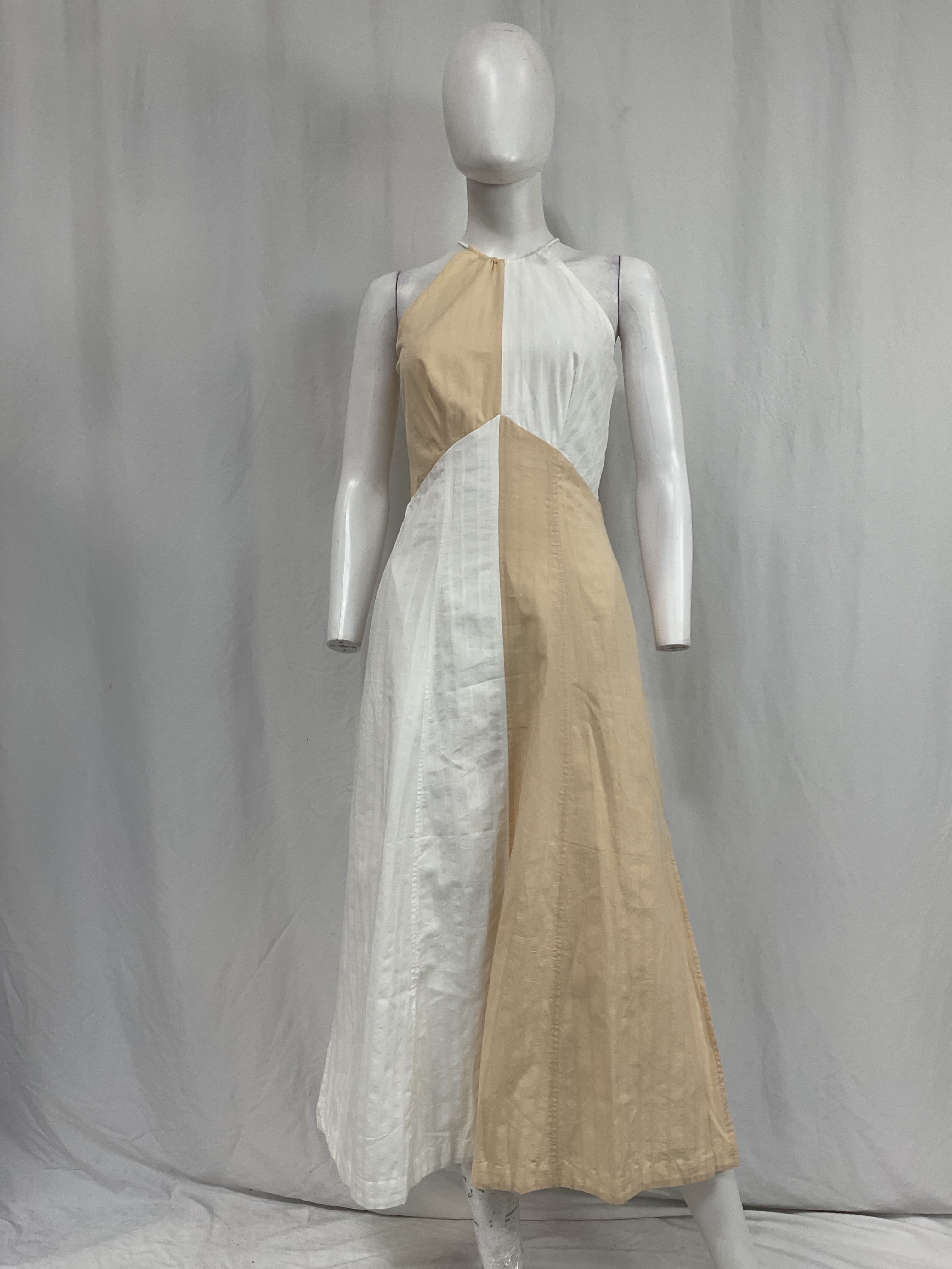 Destine Midi Dress In Milk Tea - Image 2