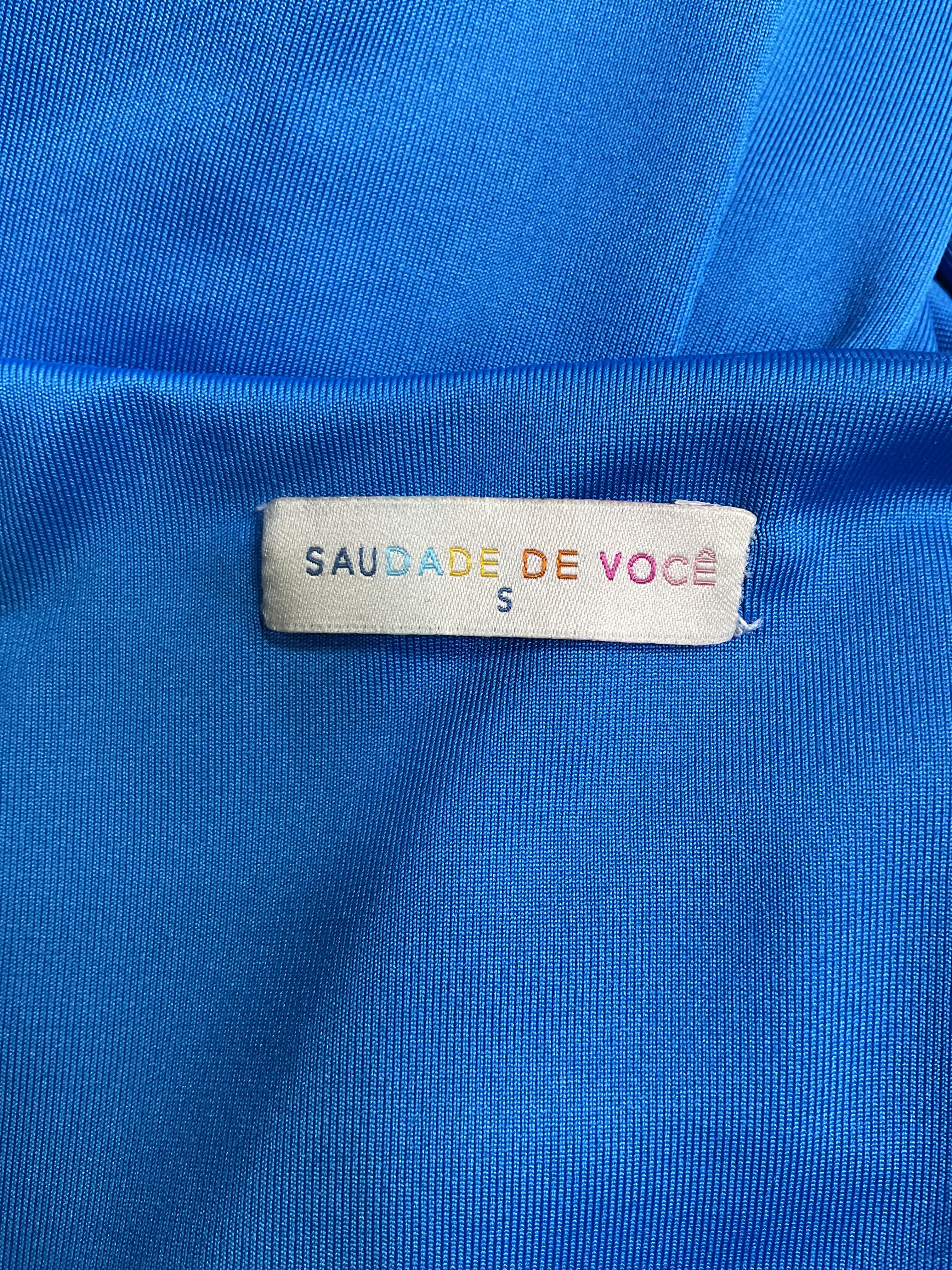 French Blue Maxi Dress In Blue - Image 4