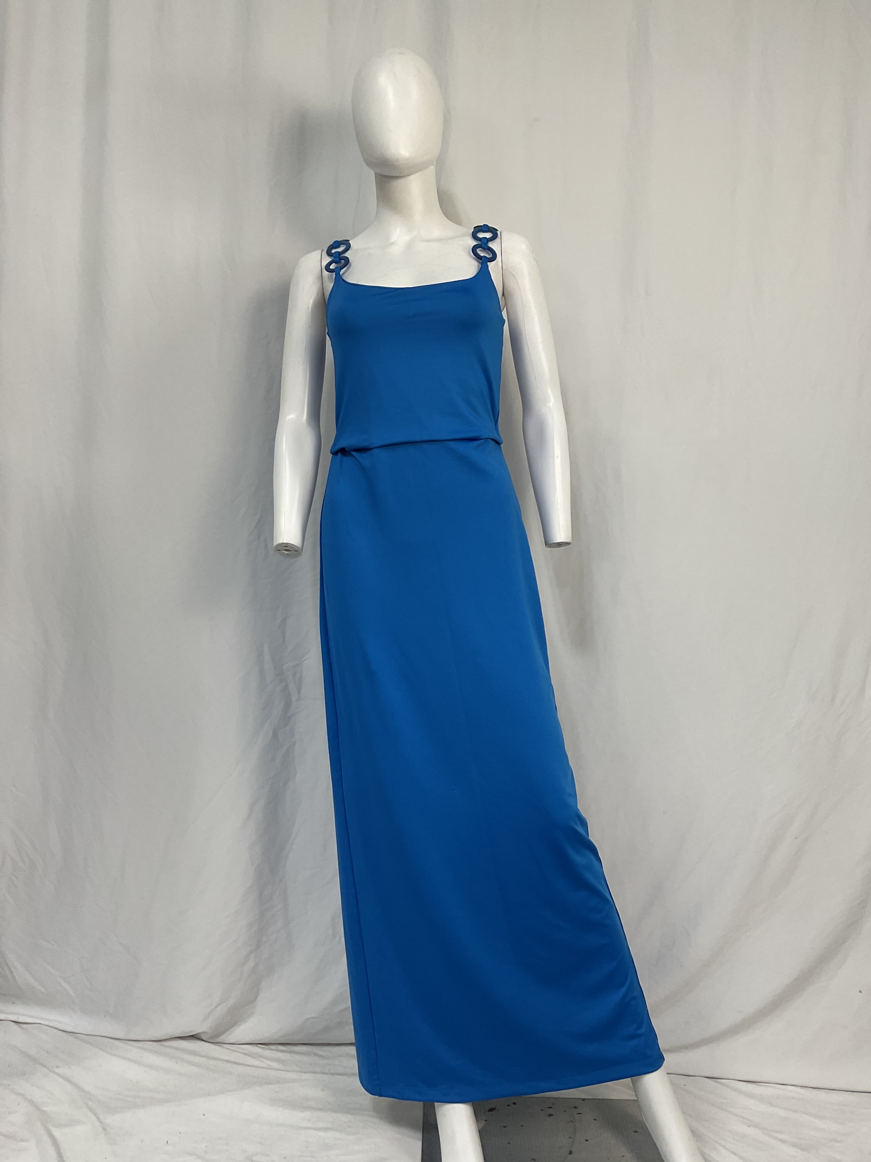 French Blue Maxi Dress In Blue - Image 2