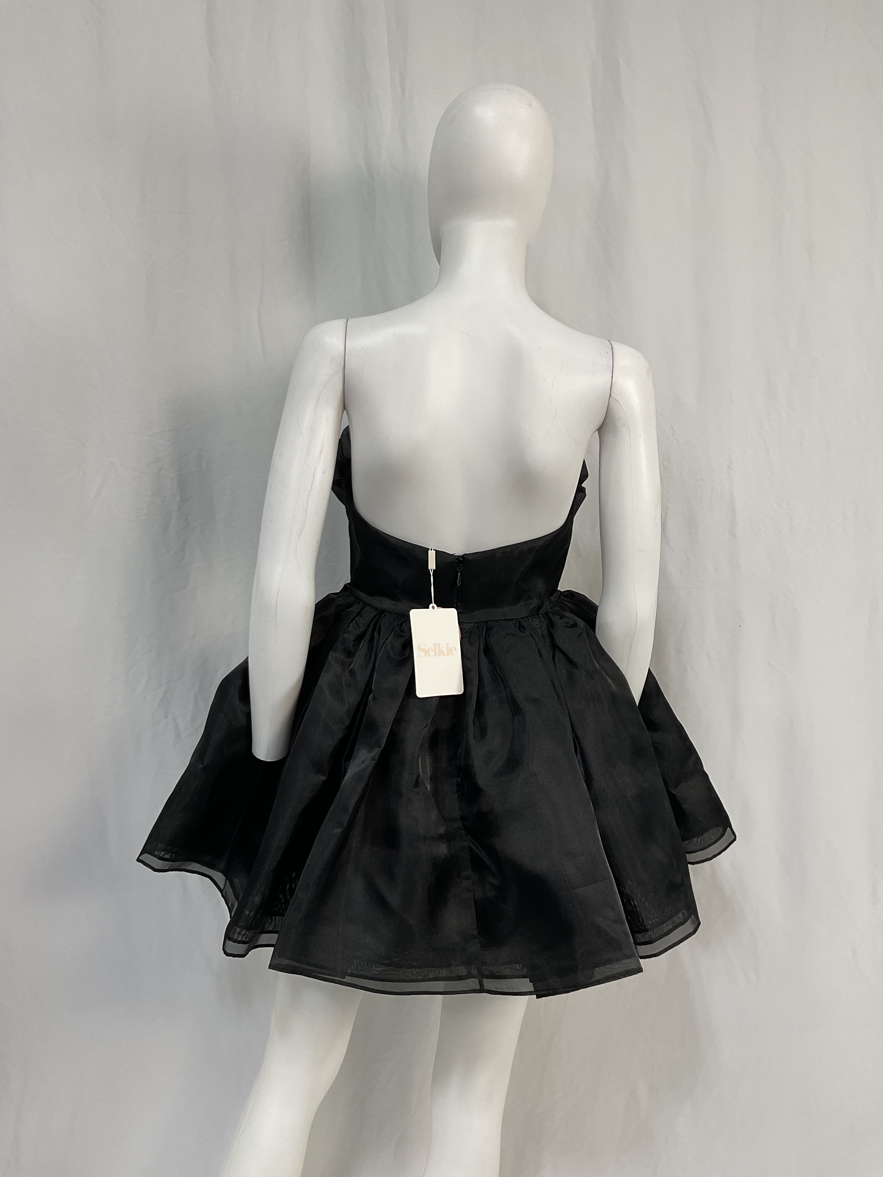 The Party Blue Moon Dress In Caviar - Image 3