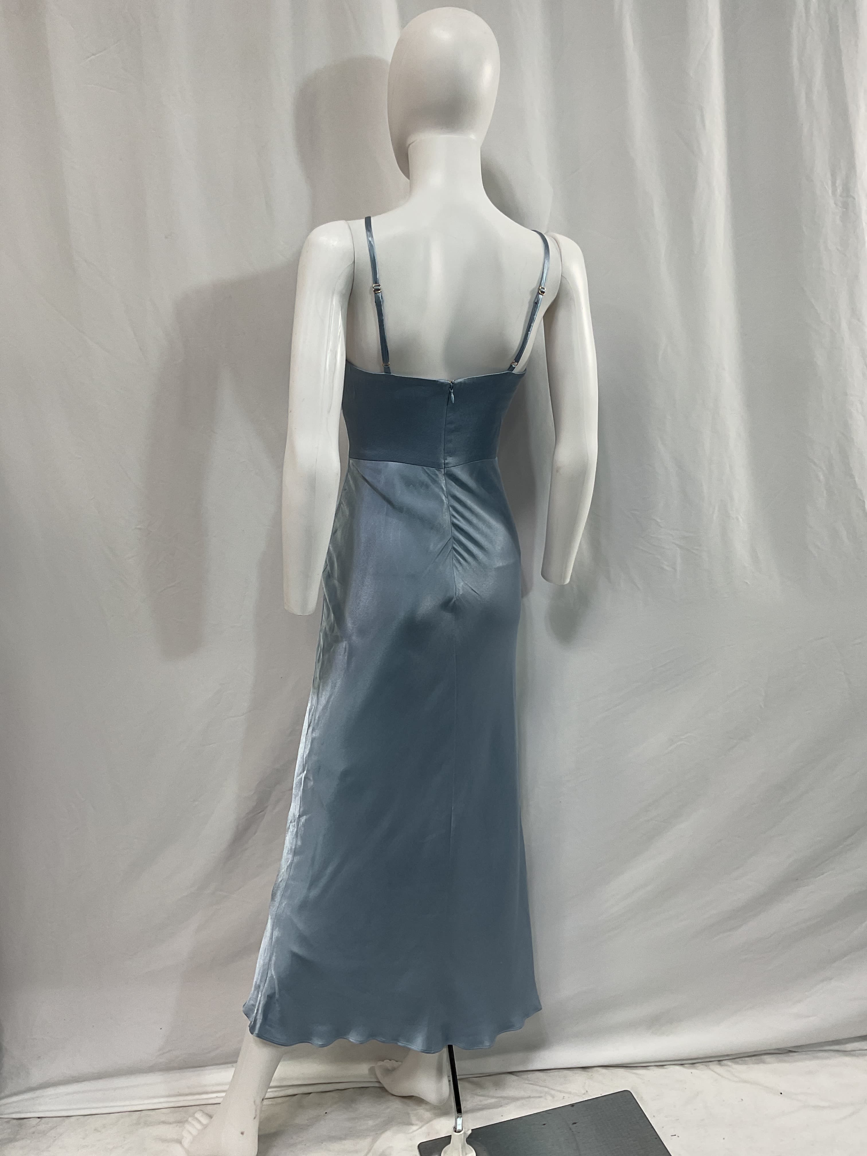 Angelica Midi Dress In Powder Blue - Image 3