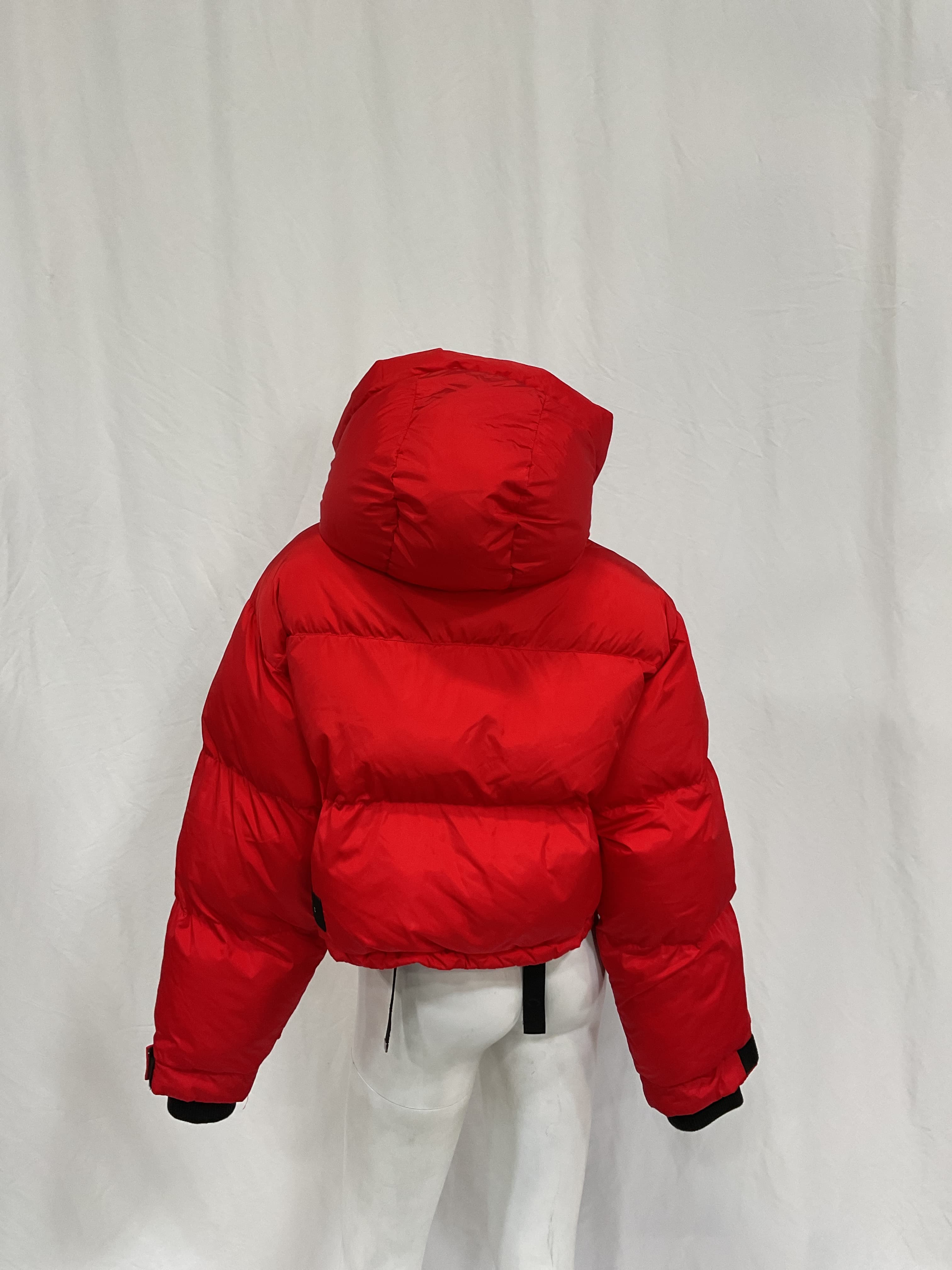 Willow Short Puffer In Red - Image 4