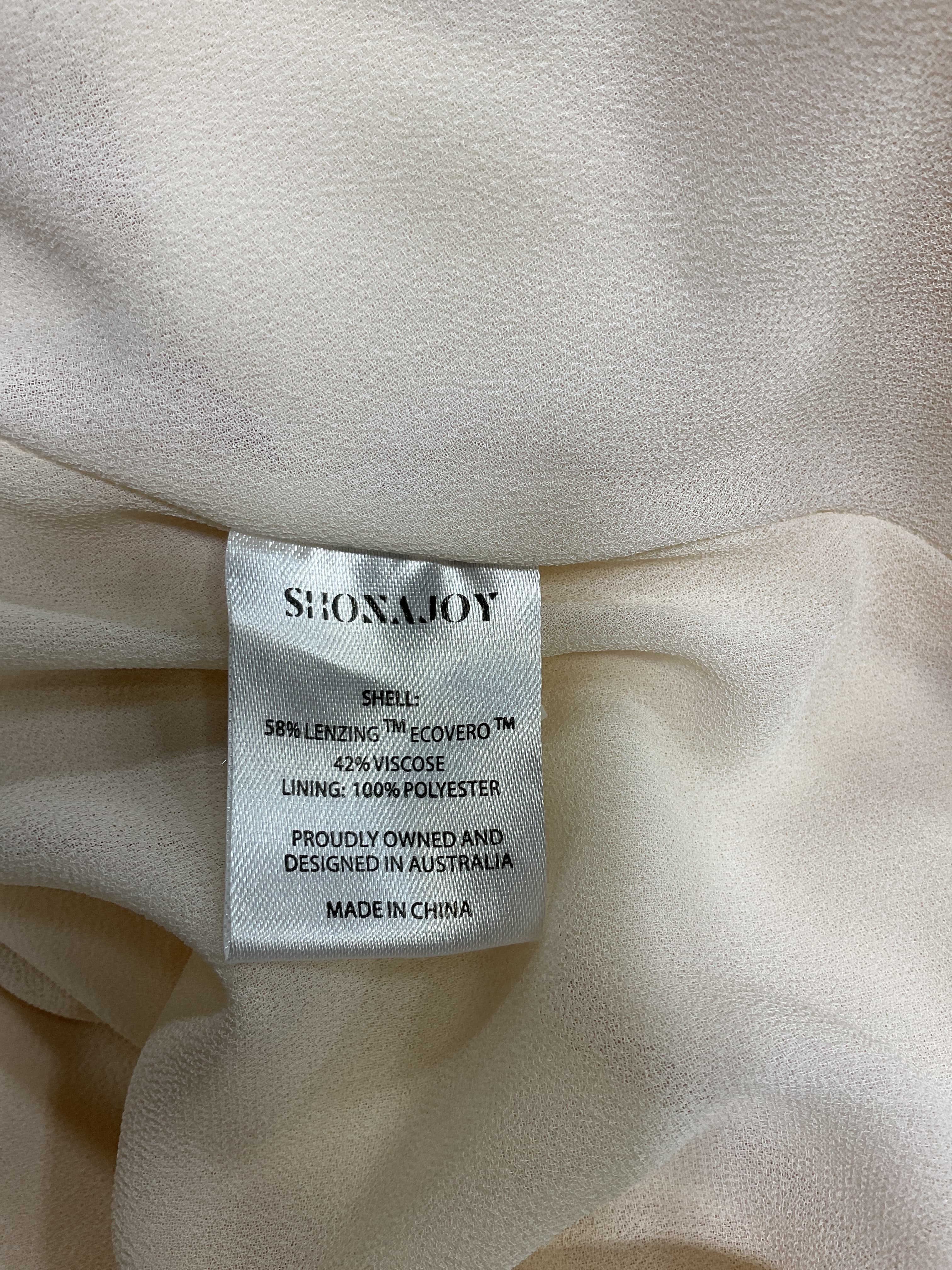 La Lune Tie Front Bias Midi Dress In Cream - Image 2