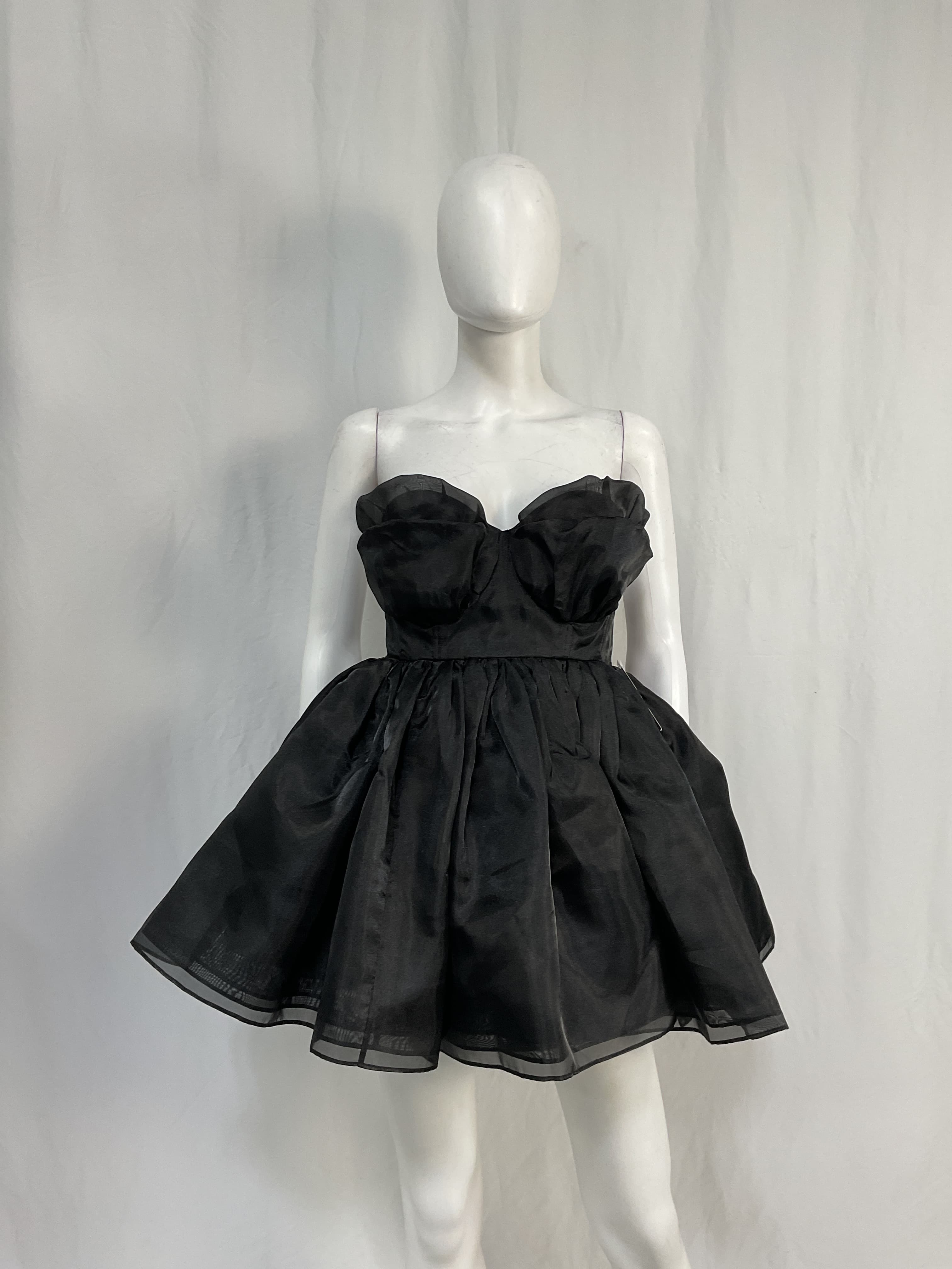 The Party Blue Moon Dress In Caviar - Image 2