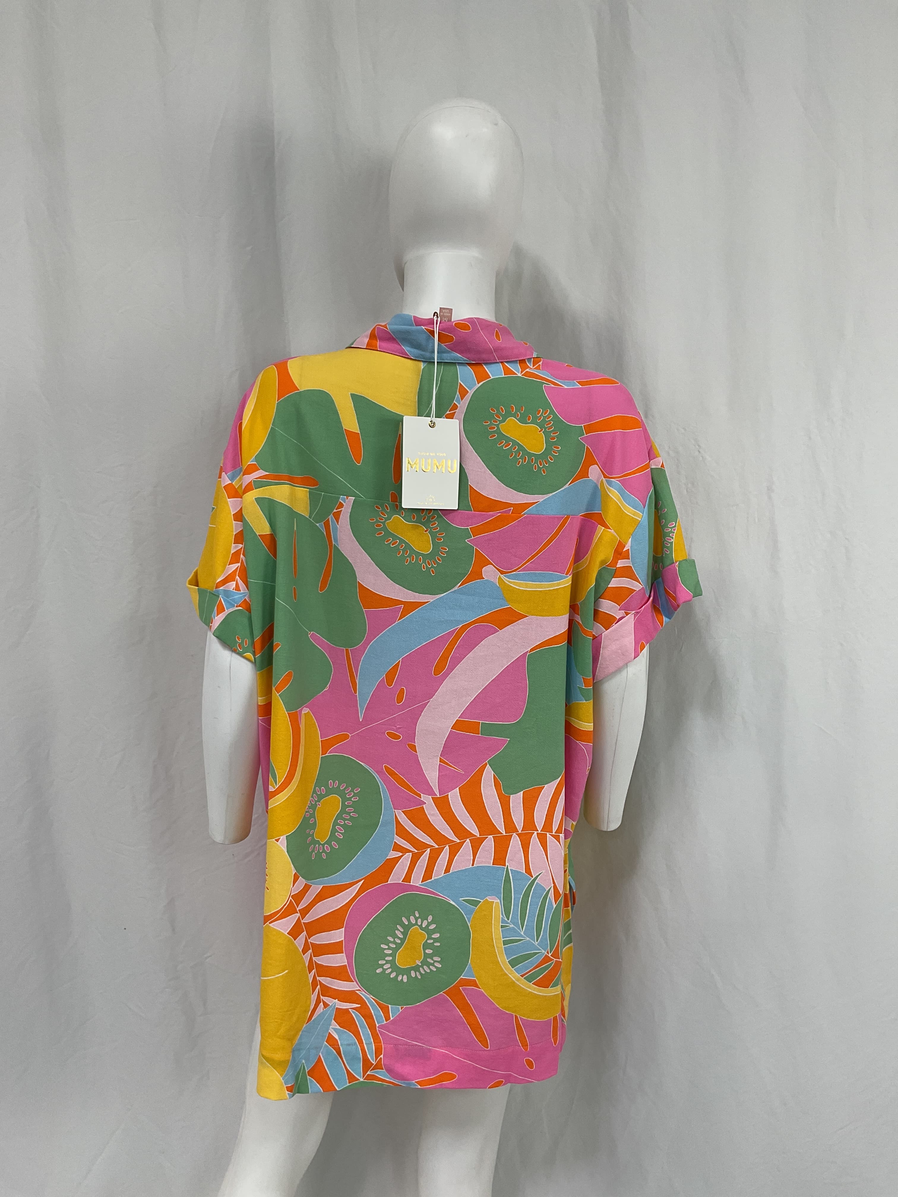 Parker Button Down In Tropical Fruit - Image 2