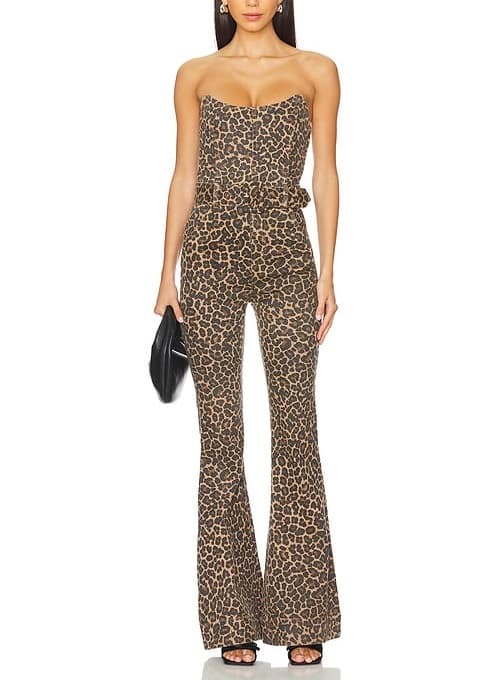 Santa Fe Jumpsuit In Leopard Latte - Image 1