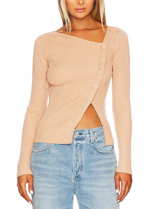 Gael Cardigan In Oatmeal - Image 1