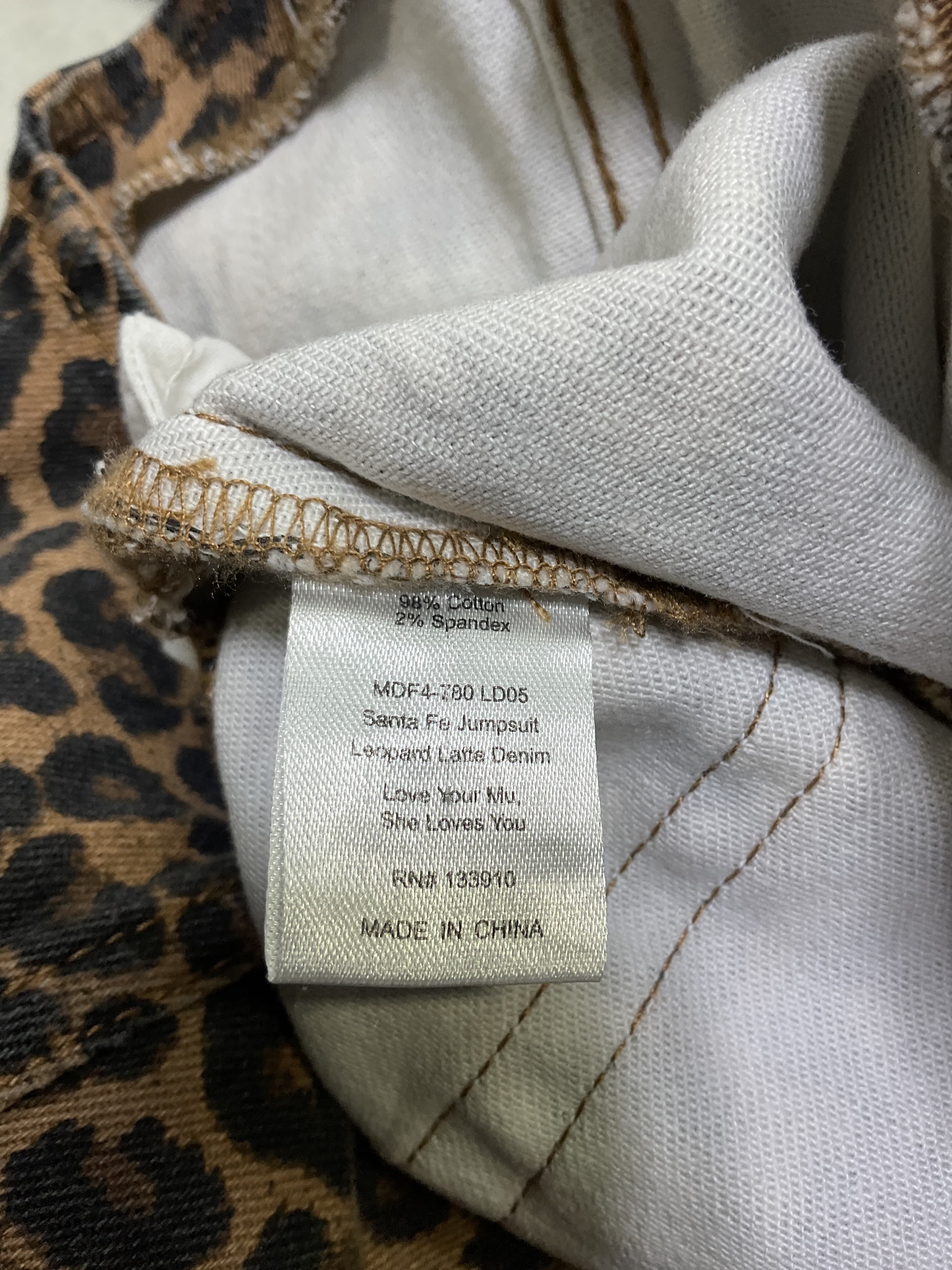 Santa Fe Jumpsuit In Leopard Latte - Image 4