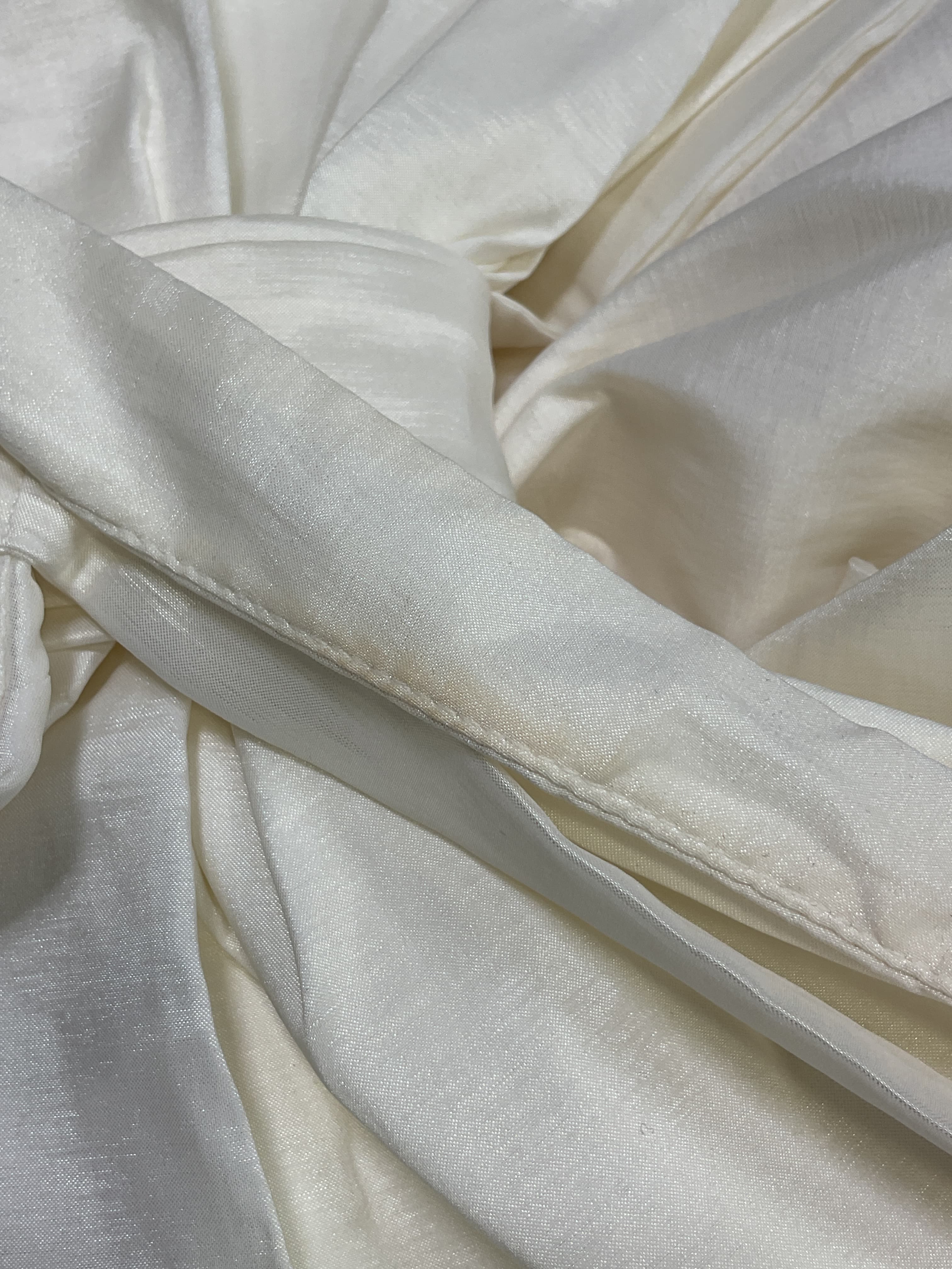 Charlotte Bow Mini Dress In White Taffeta - Image 2