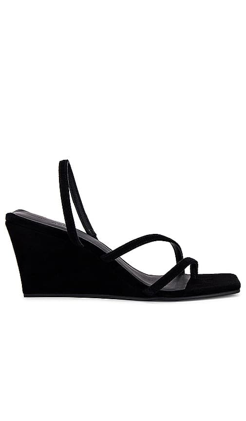 Spiral Wedge In Black - Image 1