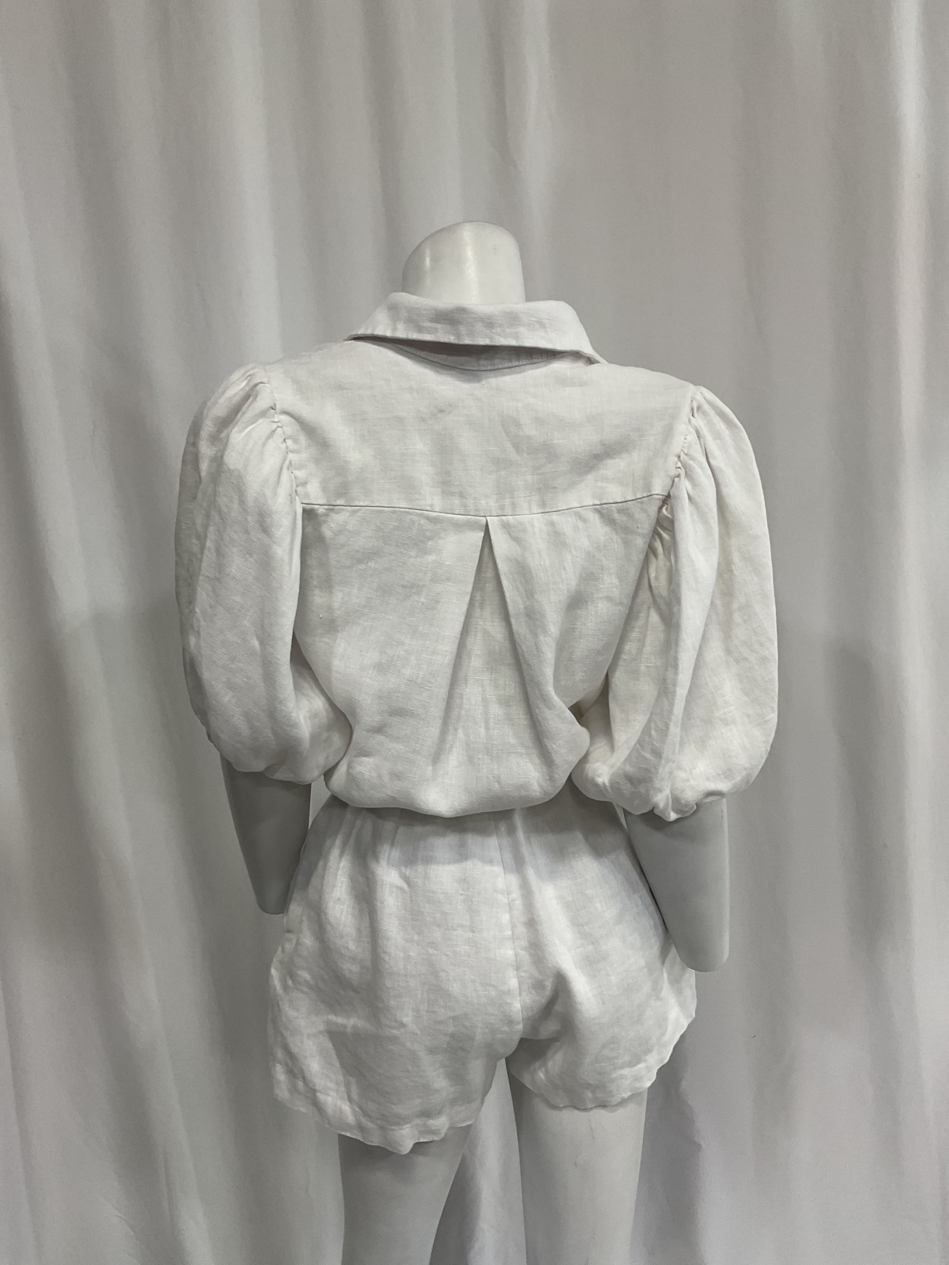 Zoe Romper In White - Image 2