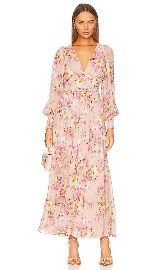 Frida Maxi Dress In New Day Blush - Image 1