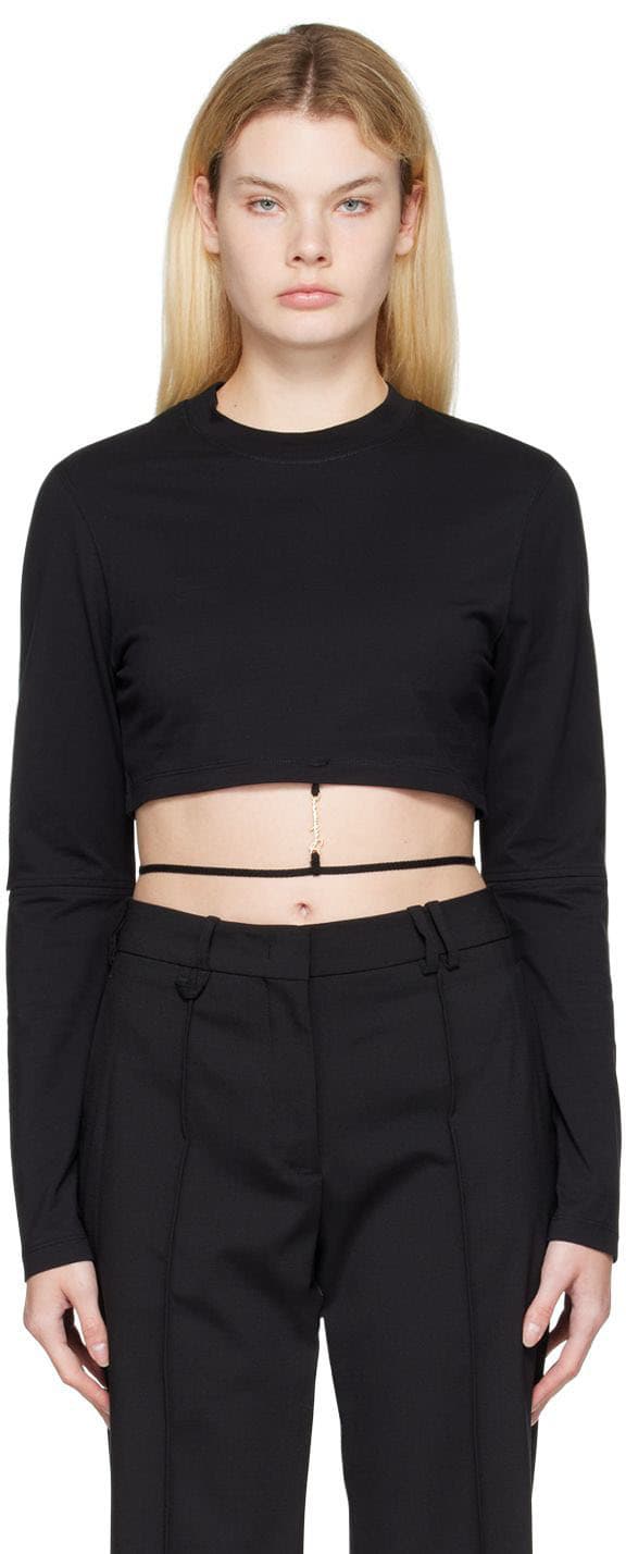 Black Le Papier le T-Shirt Pino Long Sleeve T-Shirt - Image 1