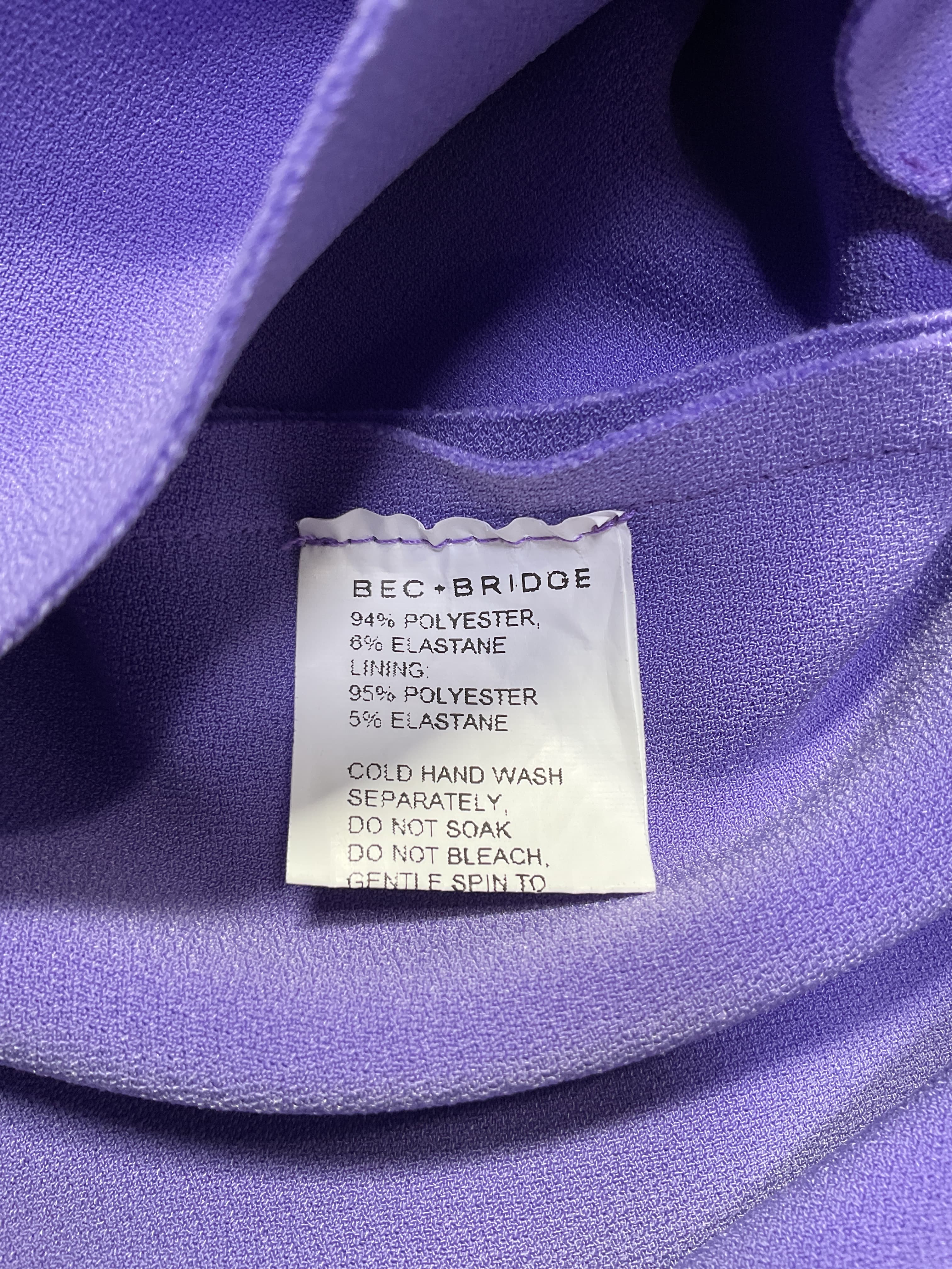 Karina Tuck Midi Dress In Grape - Image 4