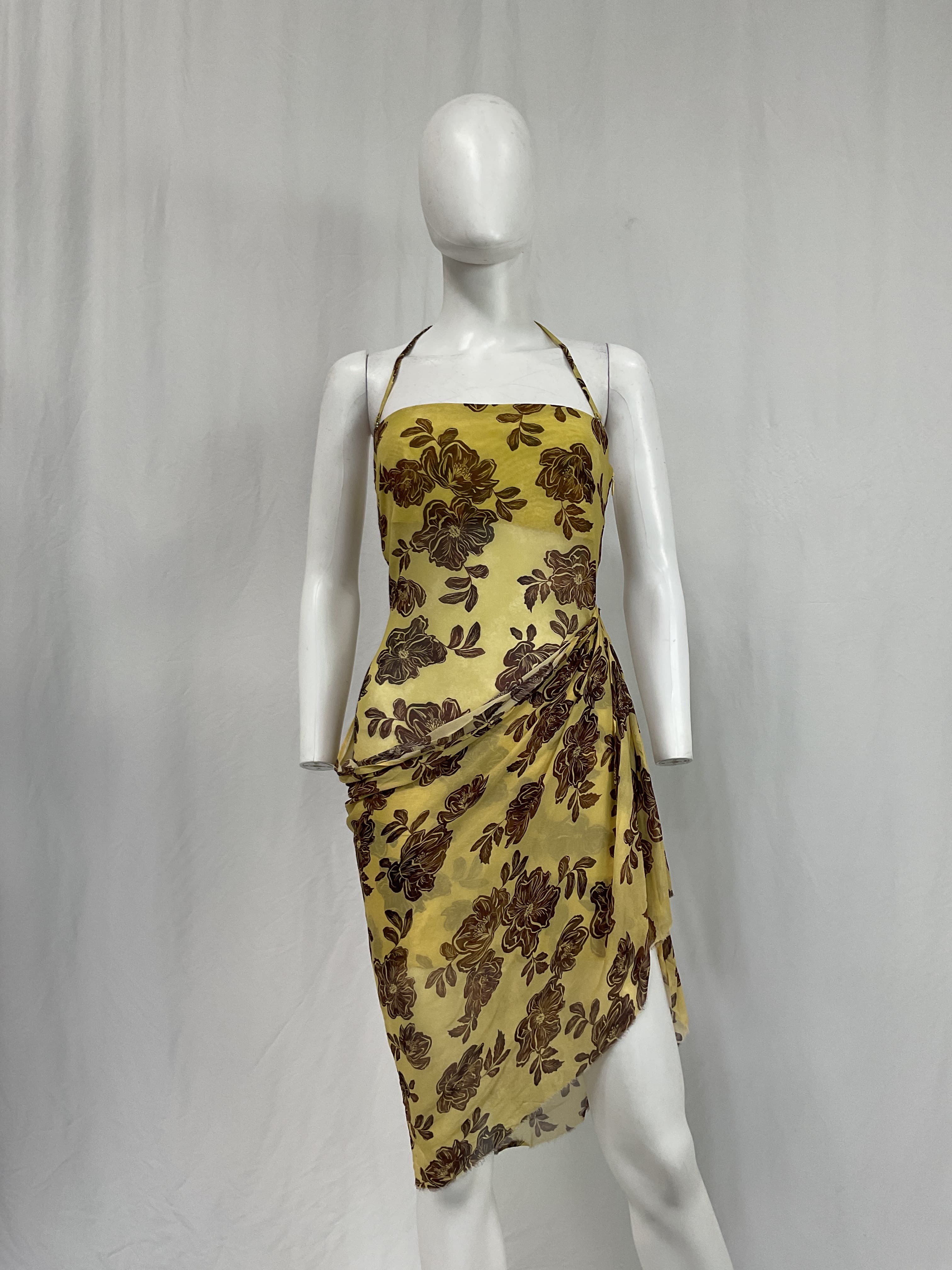 Malibu Bay Draped Mini In Citrus Plum Floral - Image 4