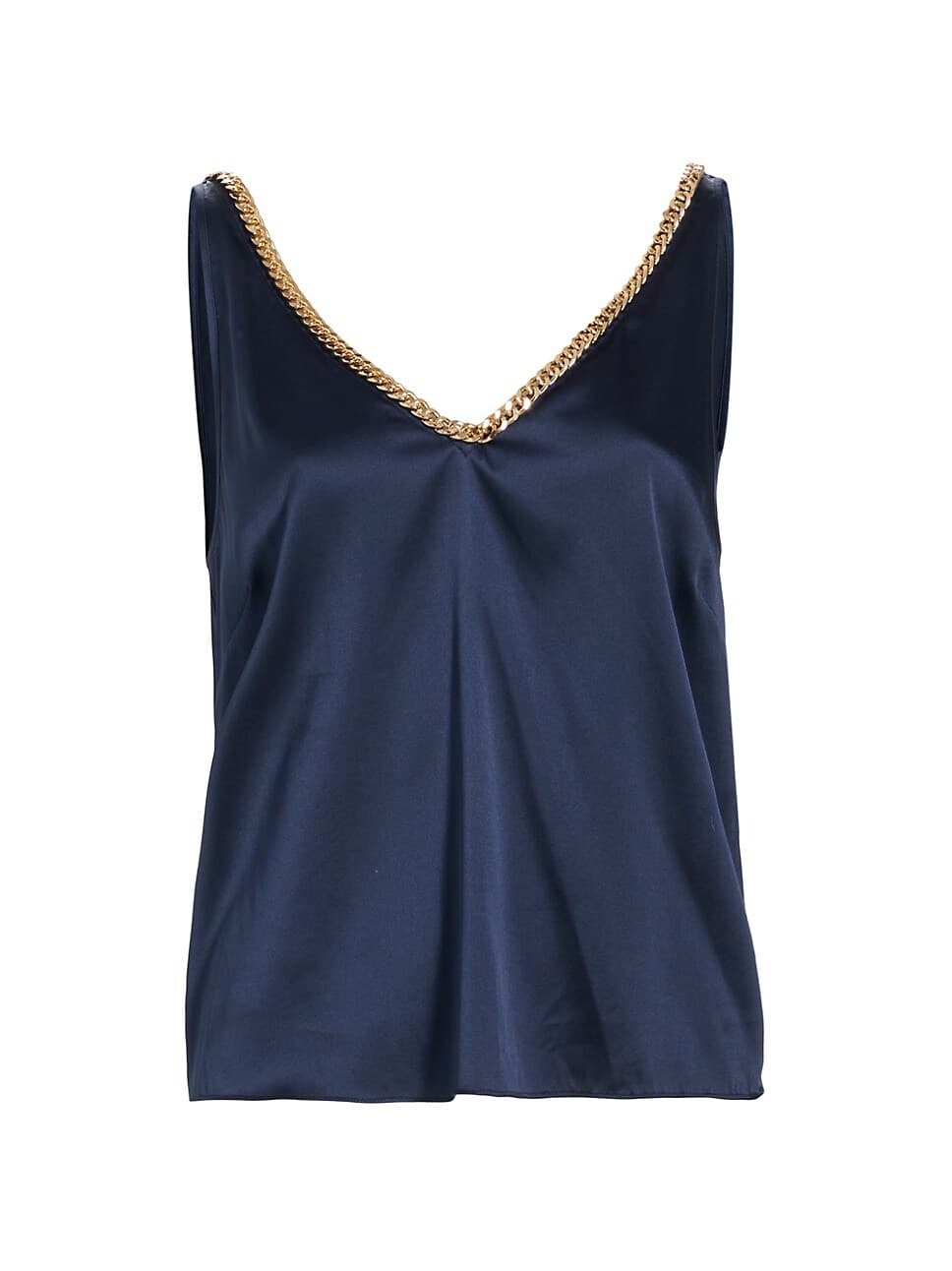 Dallas Chain Satin Tank Top - Image 1