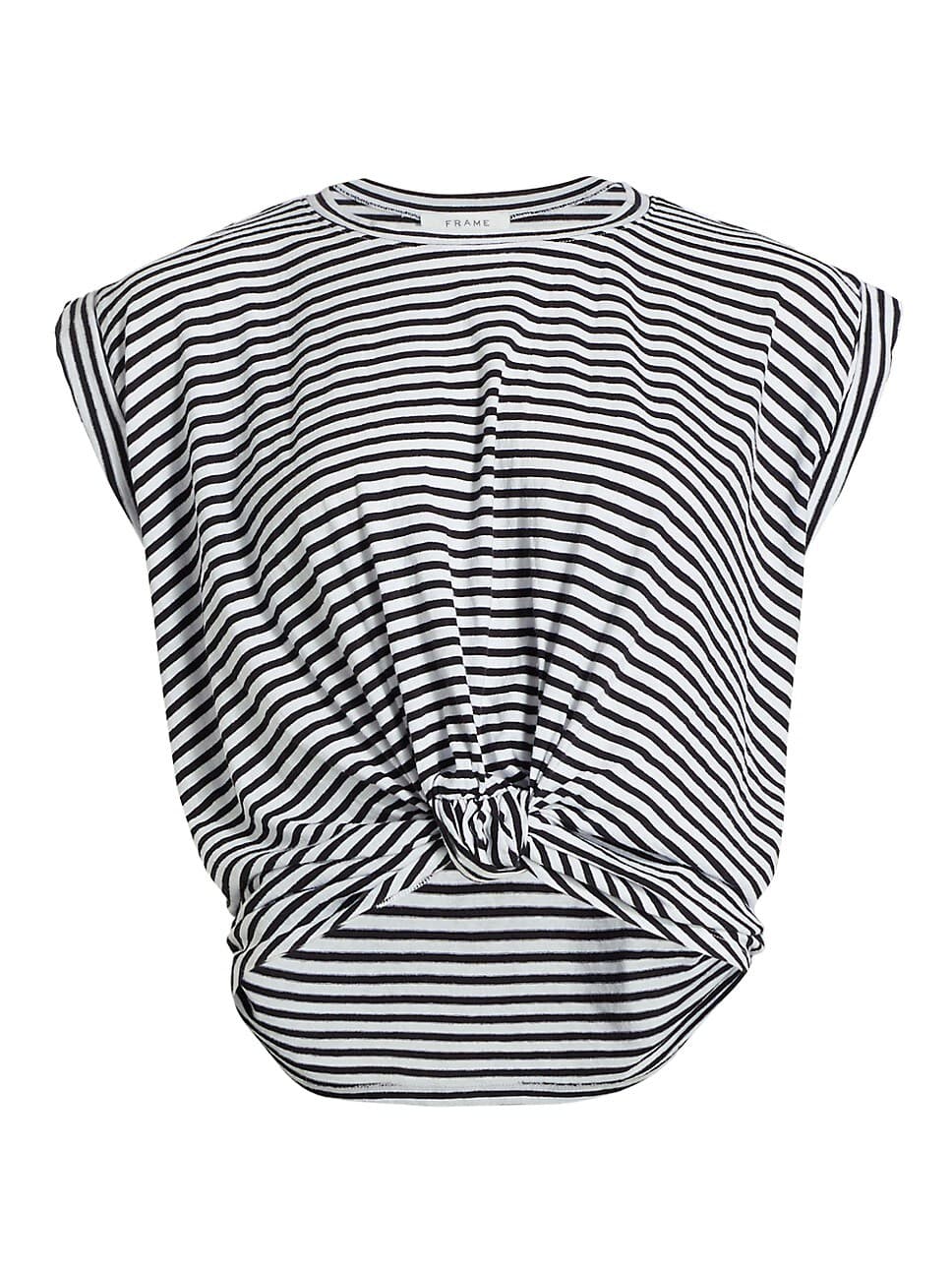 Knotted Cotton T-Shirt - Image 1