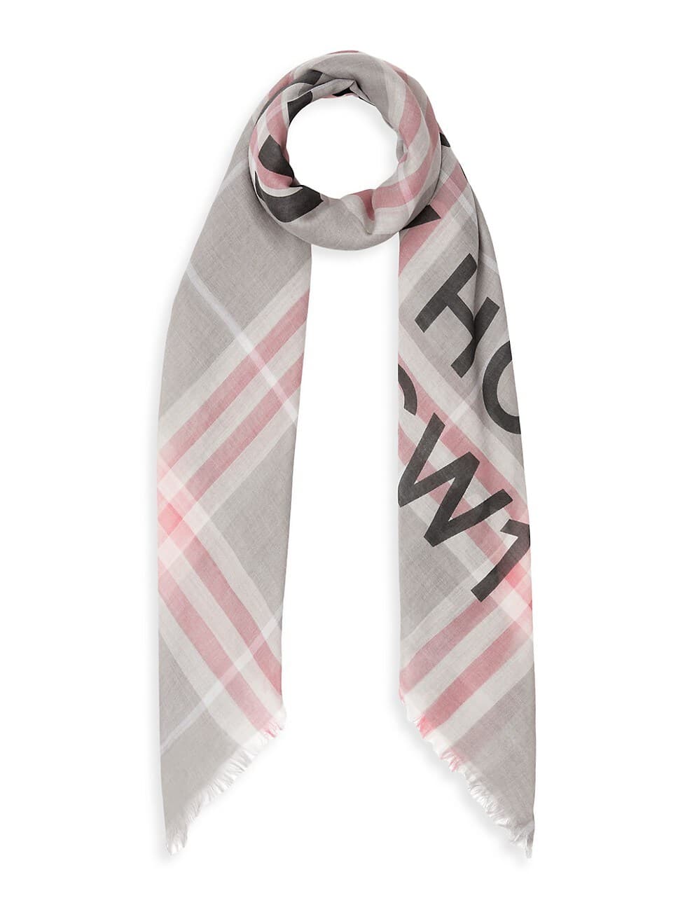 Horseferry Print Check Wool-Silk Square Scarf - Image 1