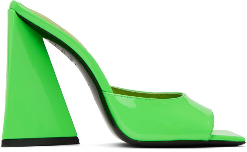 Green Devon Heeled Sandals - Image 1